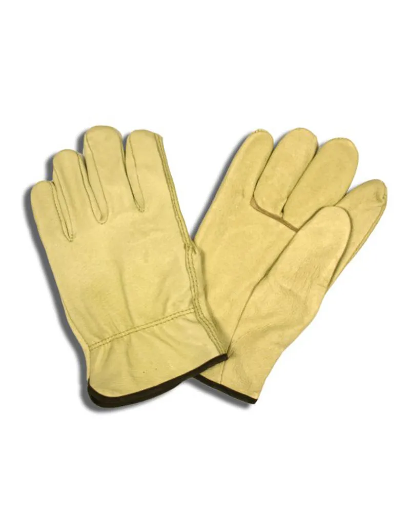 (12 Pairs) Fleece Lined Grain Pigskin Driver