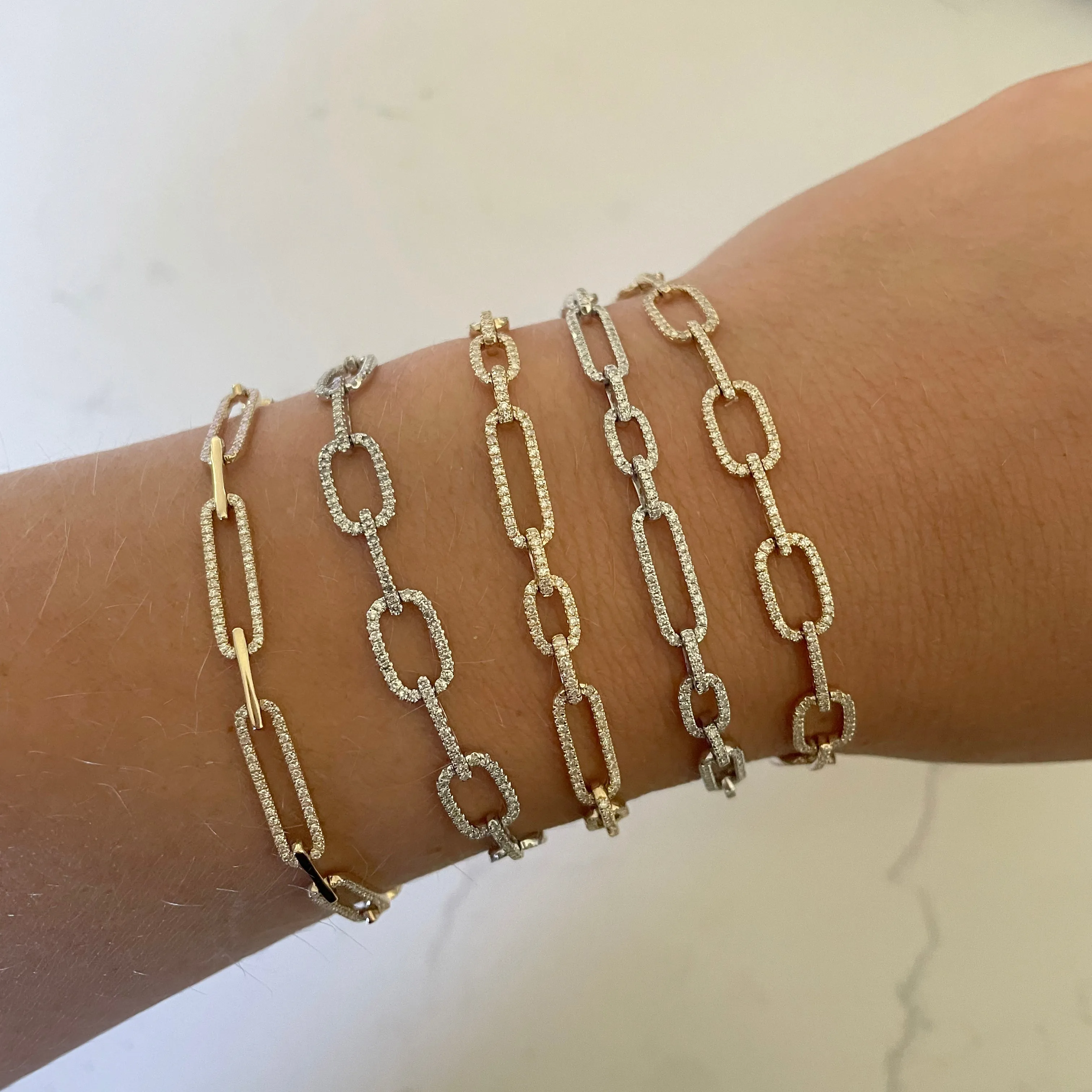 14K GOLD DIAMOND CELINE BRACELET