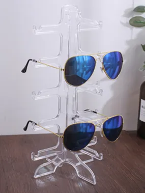 1pc Clear Glasses Storage Rack