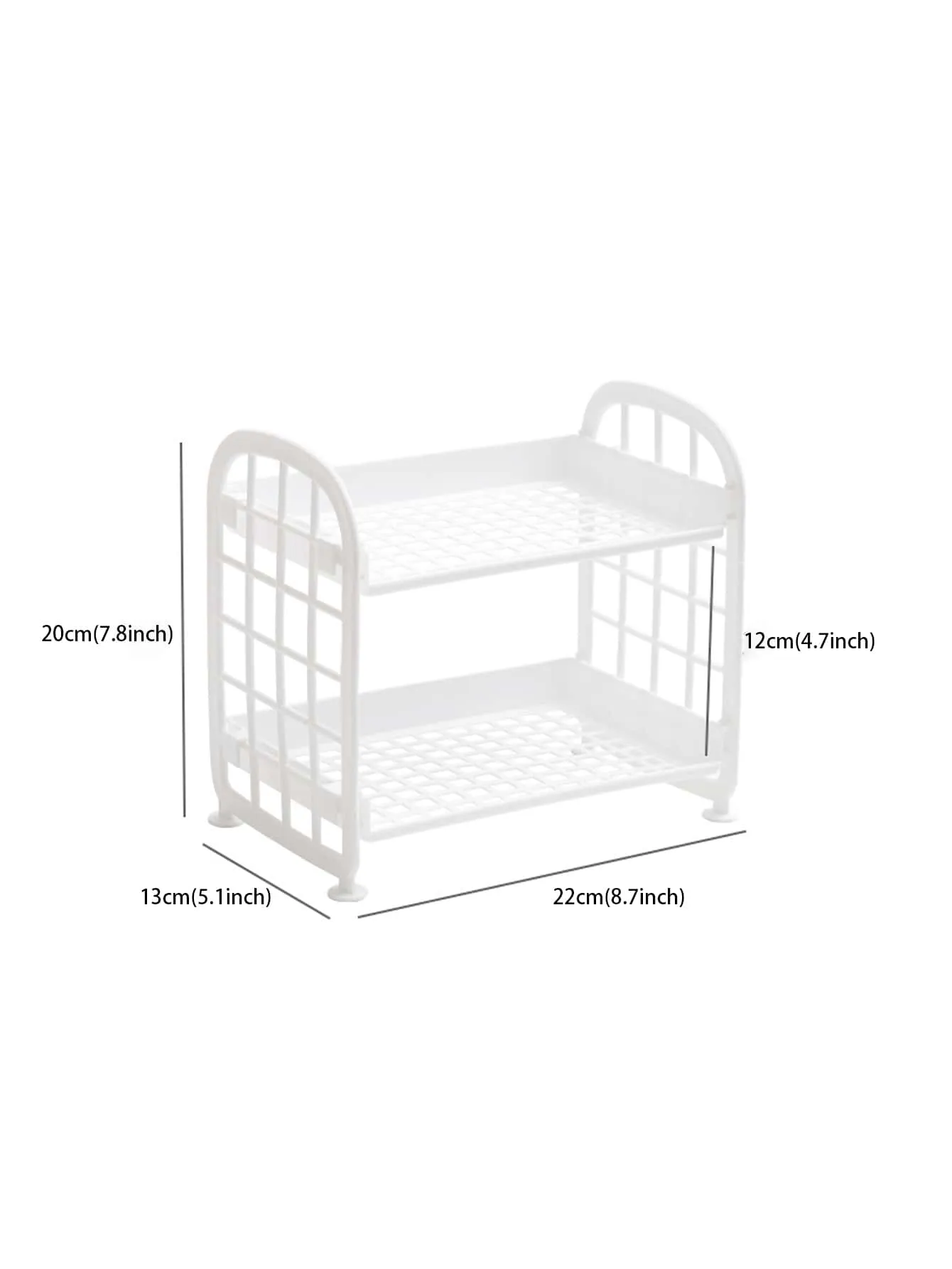 1pc Double Layer Desktop Storage Rack