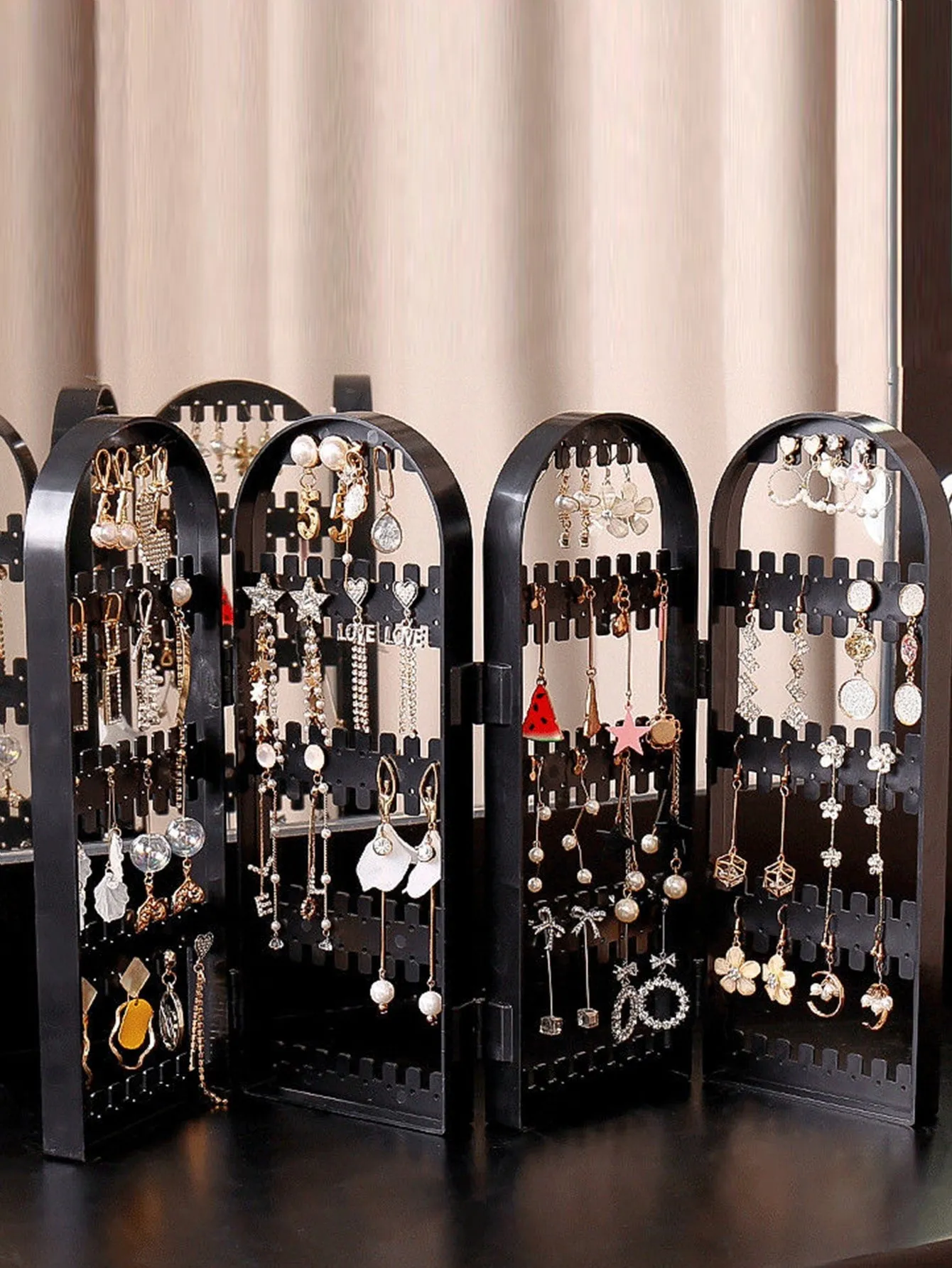 1pc Foldable Jewelry Storage Rack