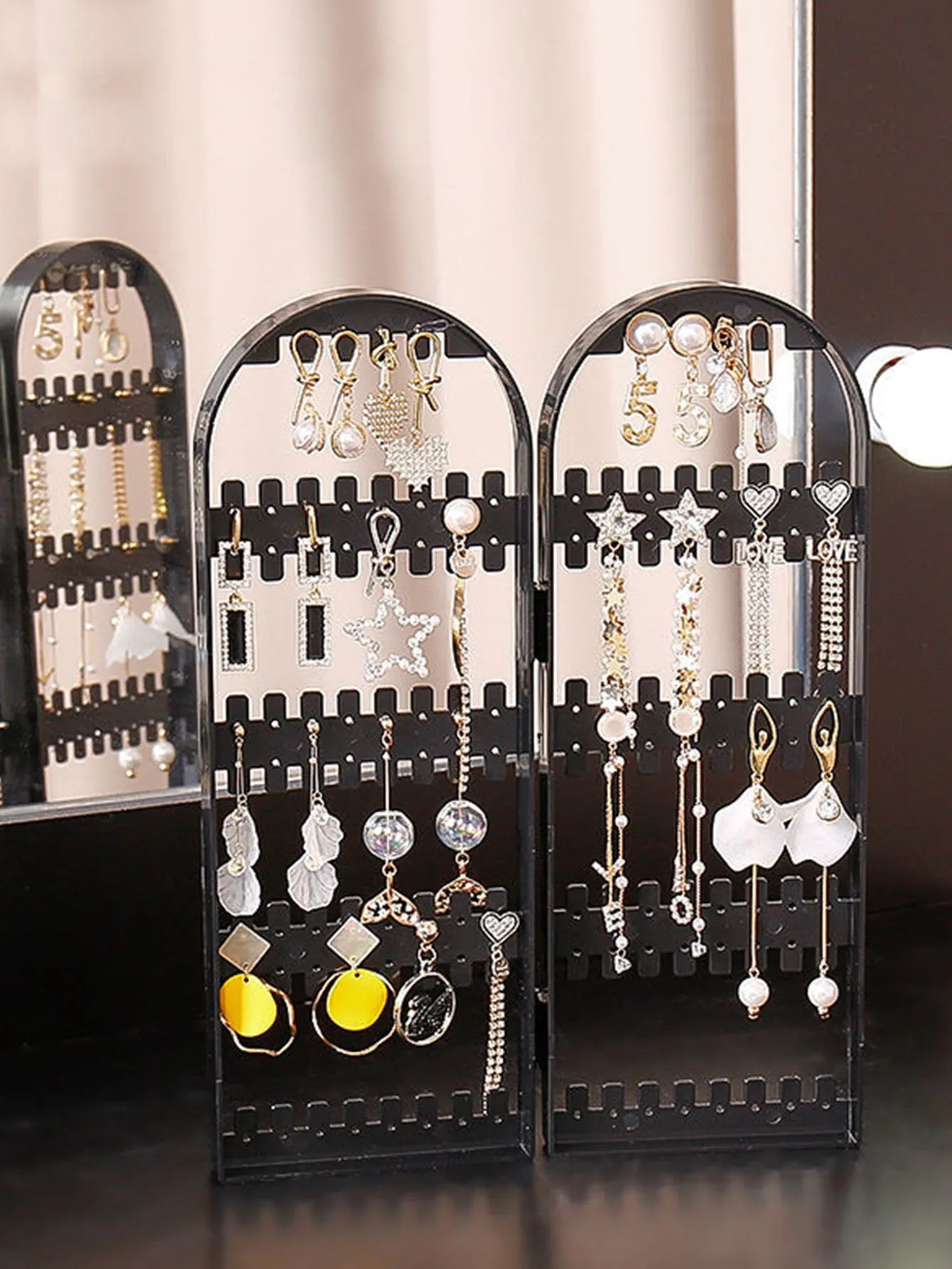 1pc Foldable Jewelry Storage Rack