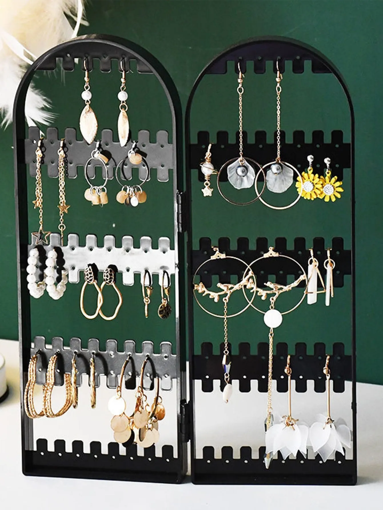 1pc Foldable Jewelry Storage Rack