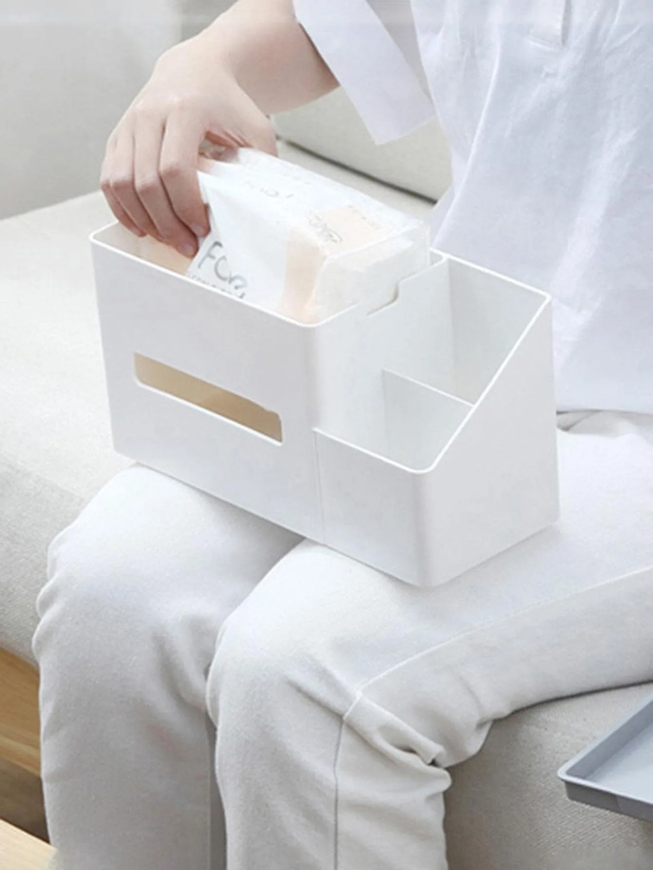 1pc Multifunction Tissue Storage Box