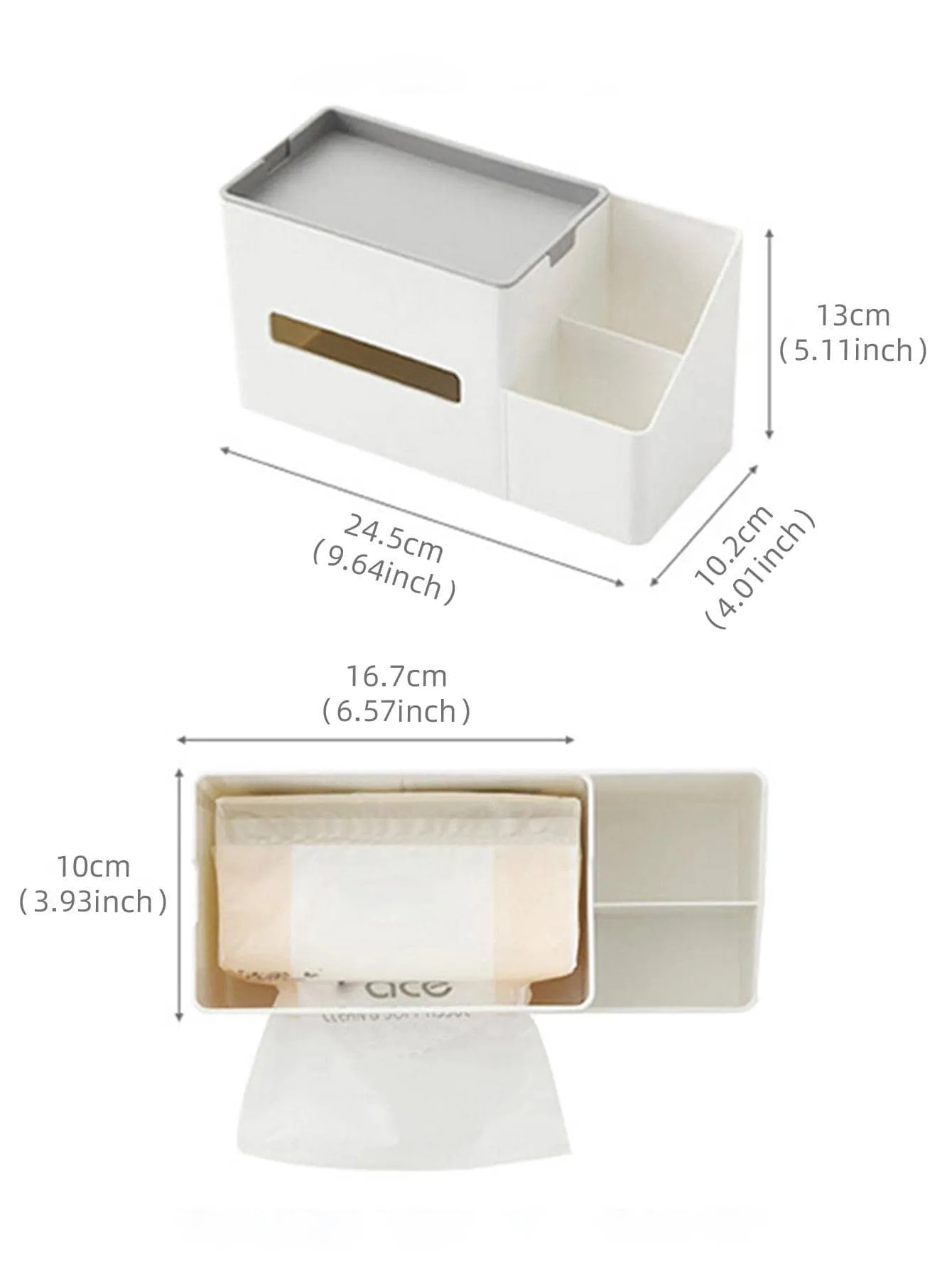 1pc Multifunction Tissue Storage Box