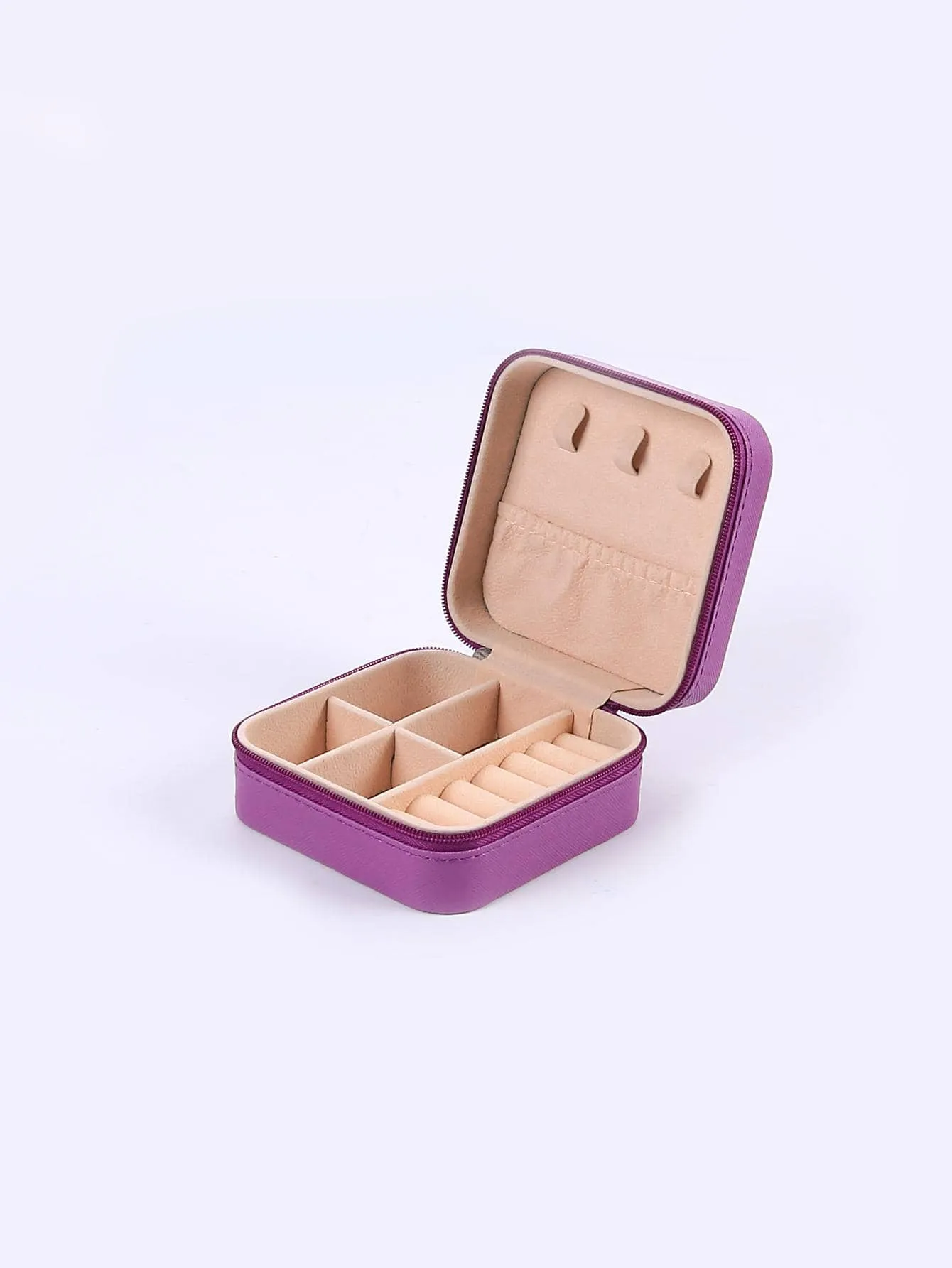 1pc Portable Travel Earrings Storage Box,Mini Ring Storage Case,Necklace Storage Box