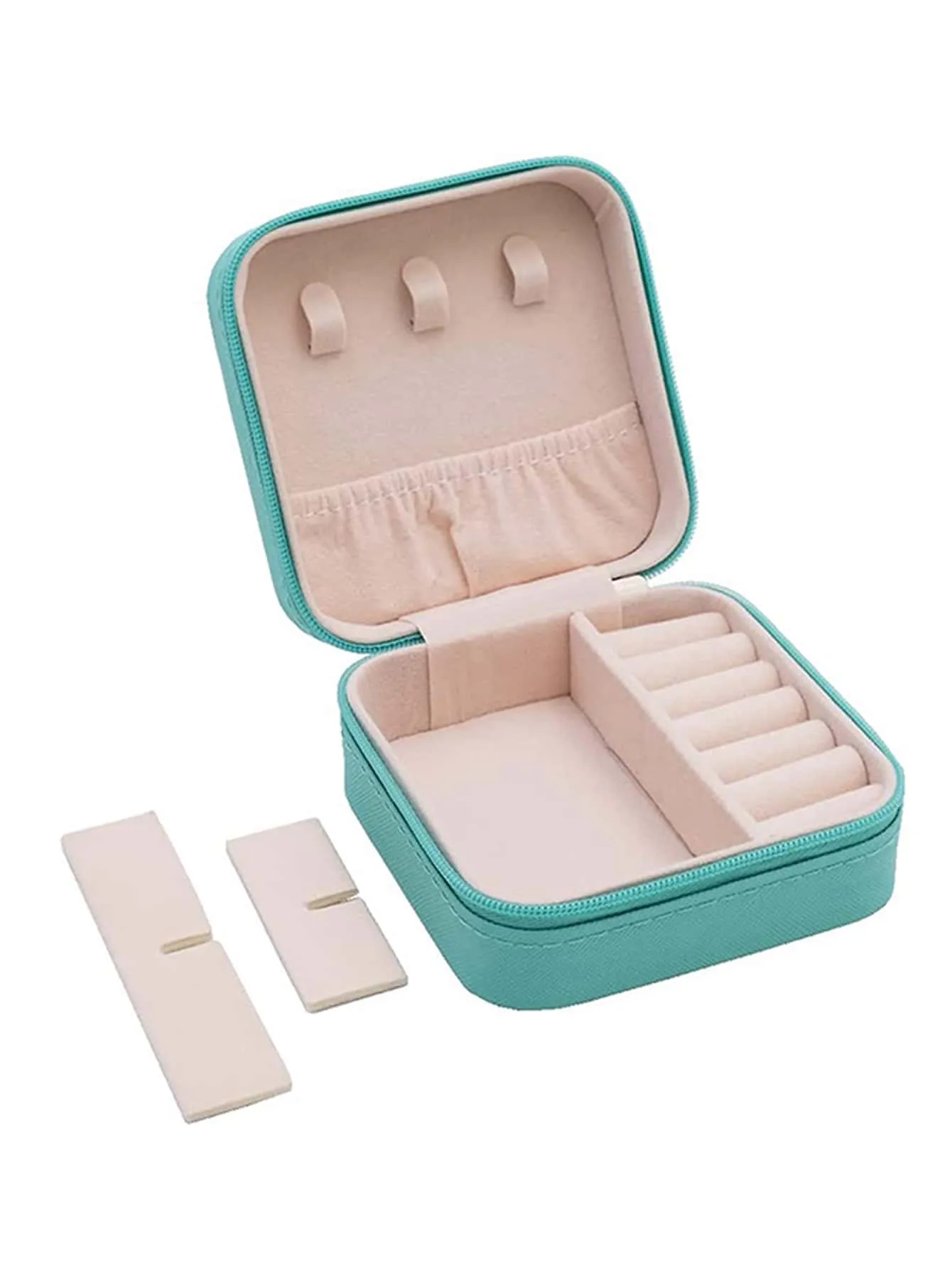 1pc Portable Travel Earrings Storage Box,Mini Ring Storage Case,Necklace Storage Box