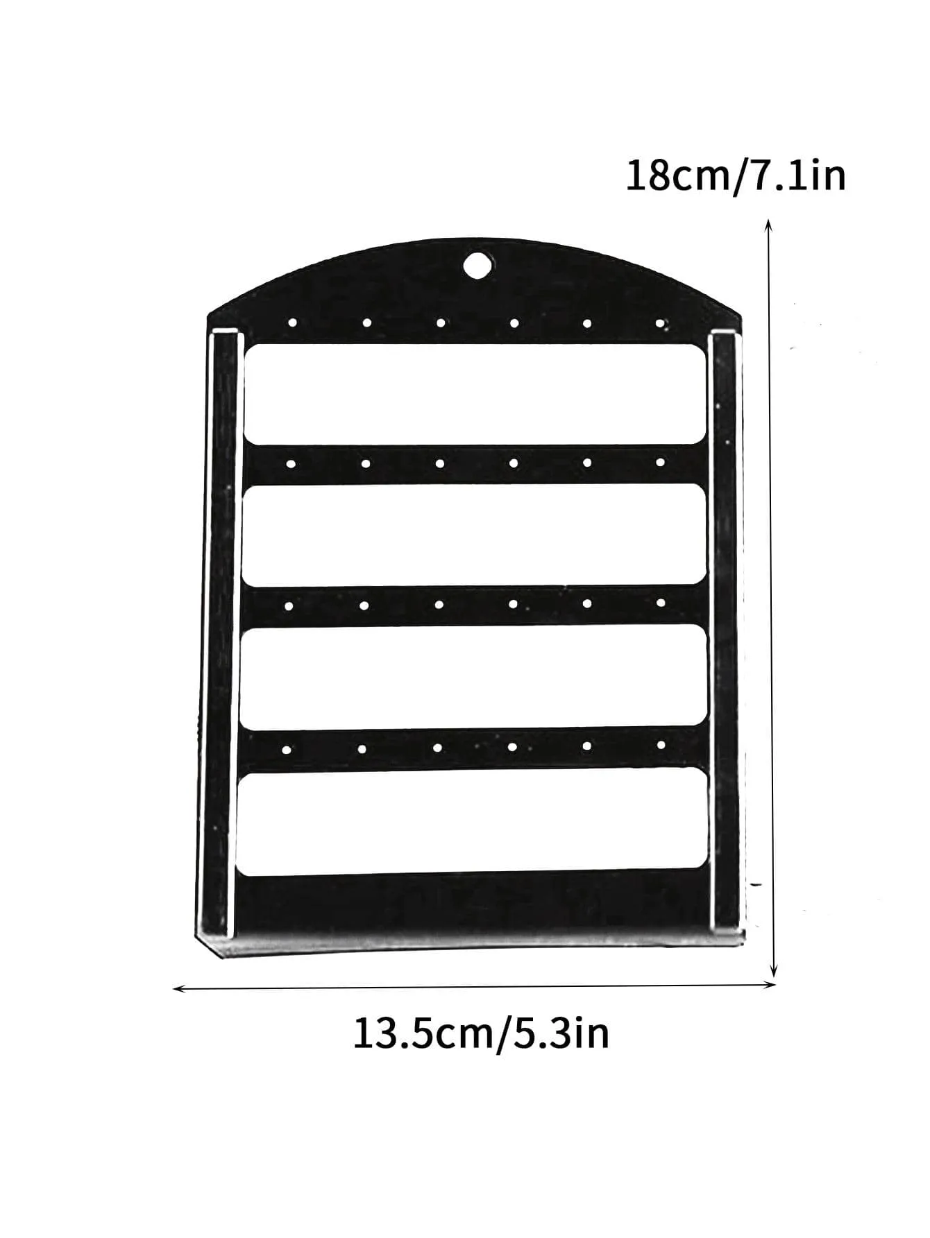 1pc Simple Style Random Color 20-Hole Earrings Display Stand Jewelry Organizer Grid Daily Gift