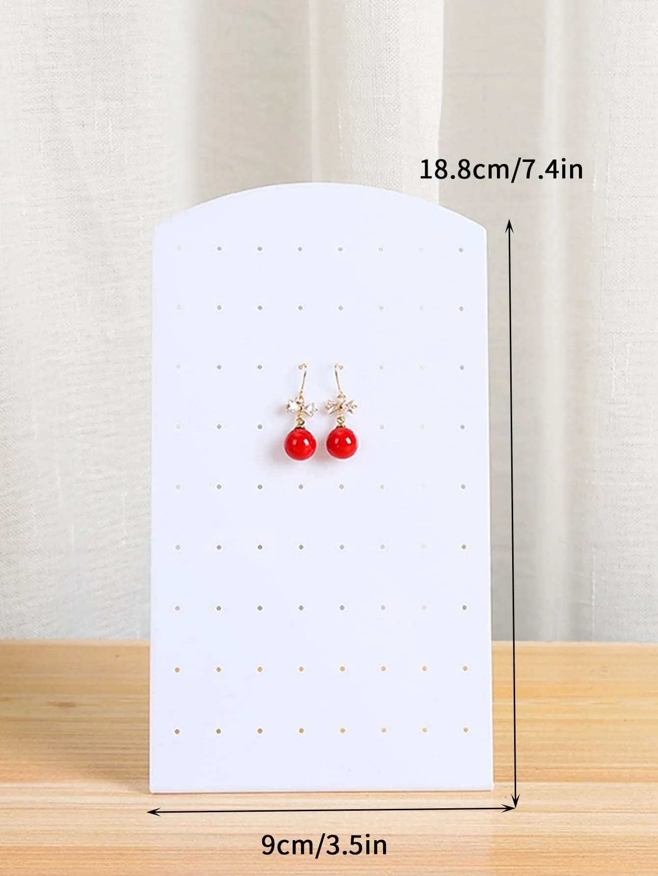 1pc Simple Style Random Color 20-Hole Earrings Display Stand Jewelry Organizer Grid Daily Gift