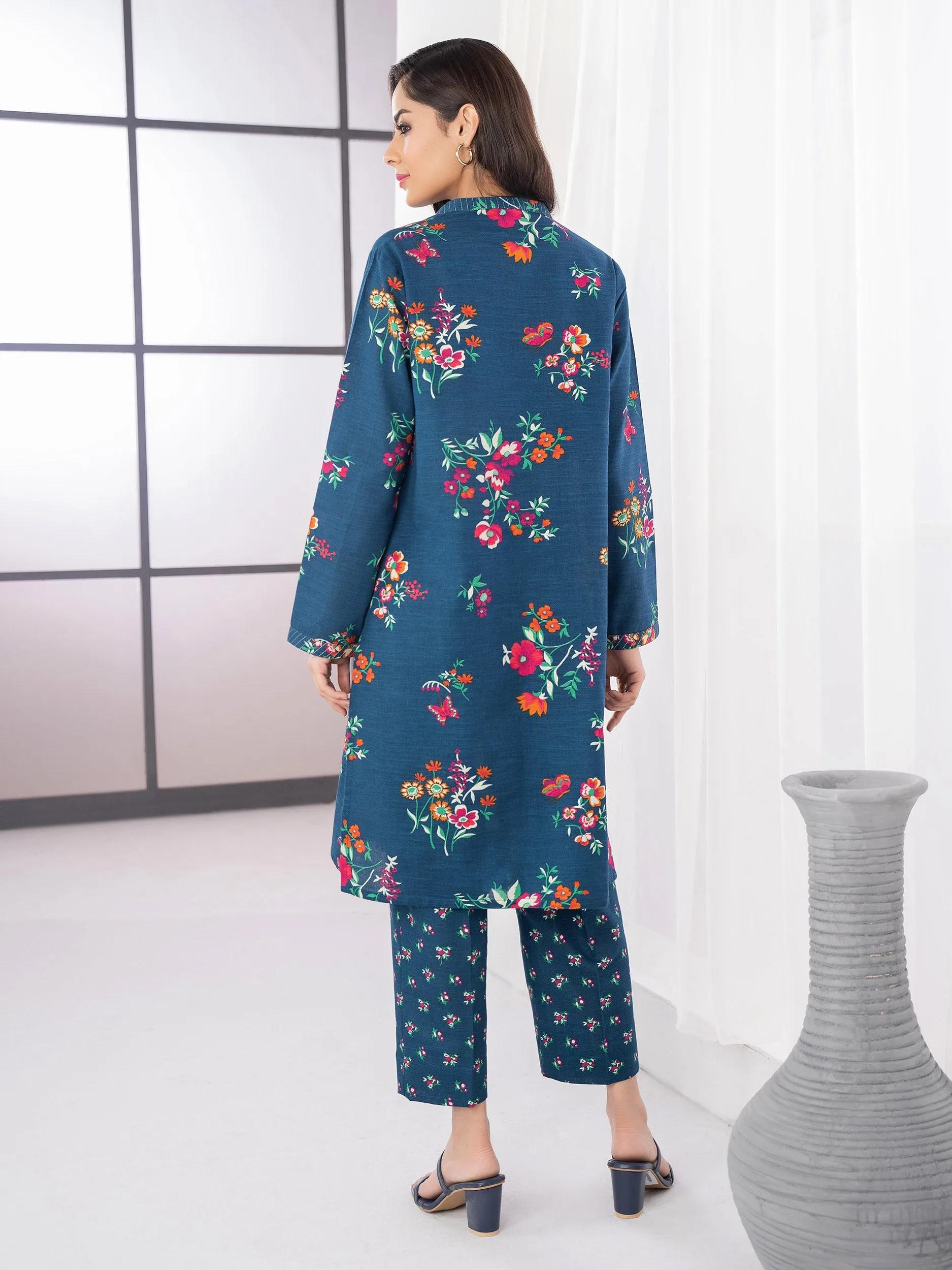 2 Piece Khaddar Suit-Printed (Unstitched)