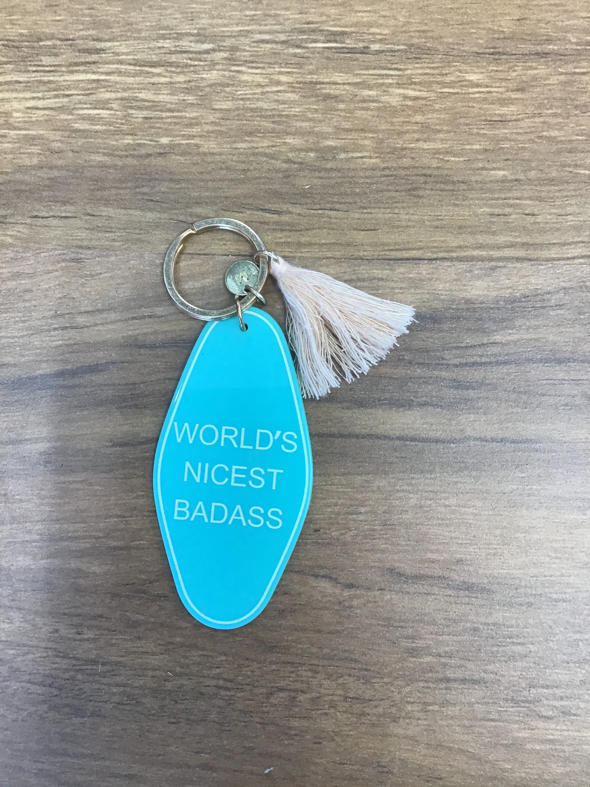 #630 Fun Keychain (World's Nicest Badass)