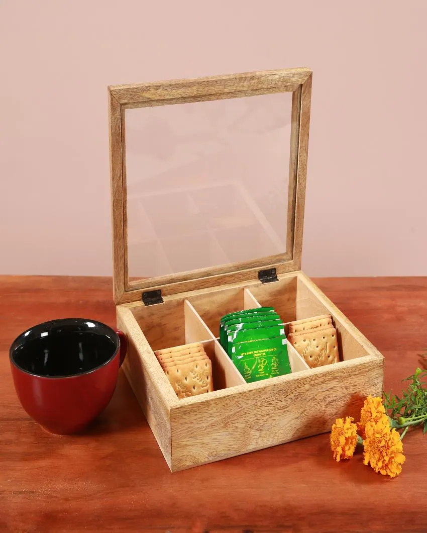 Aachman Wooden Tea Box | 10 Inch