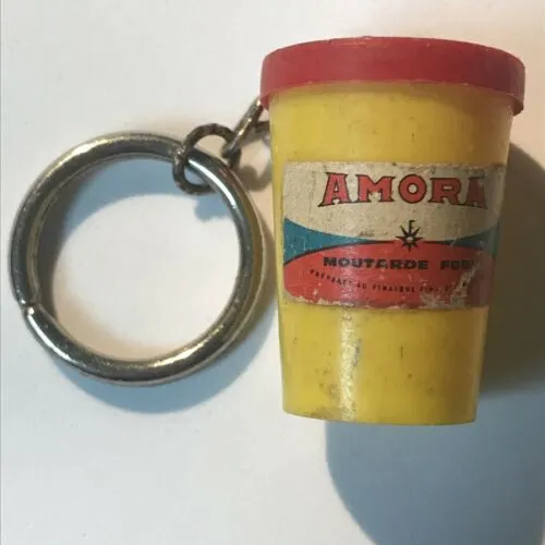 Amora Moutarde Forte Plastic Keychain Keyring