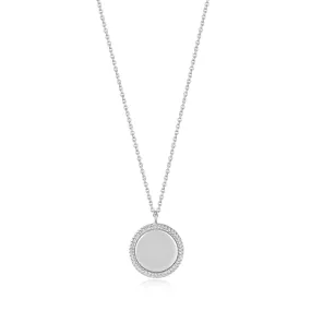 Ania Haie Silver Rope Disc Necklace