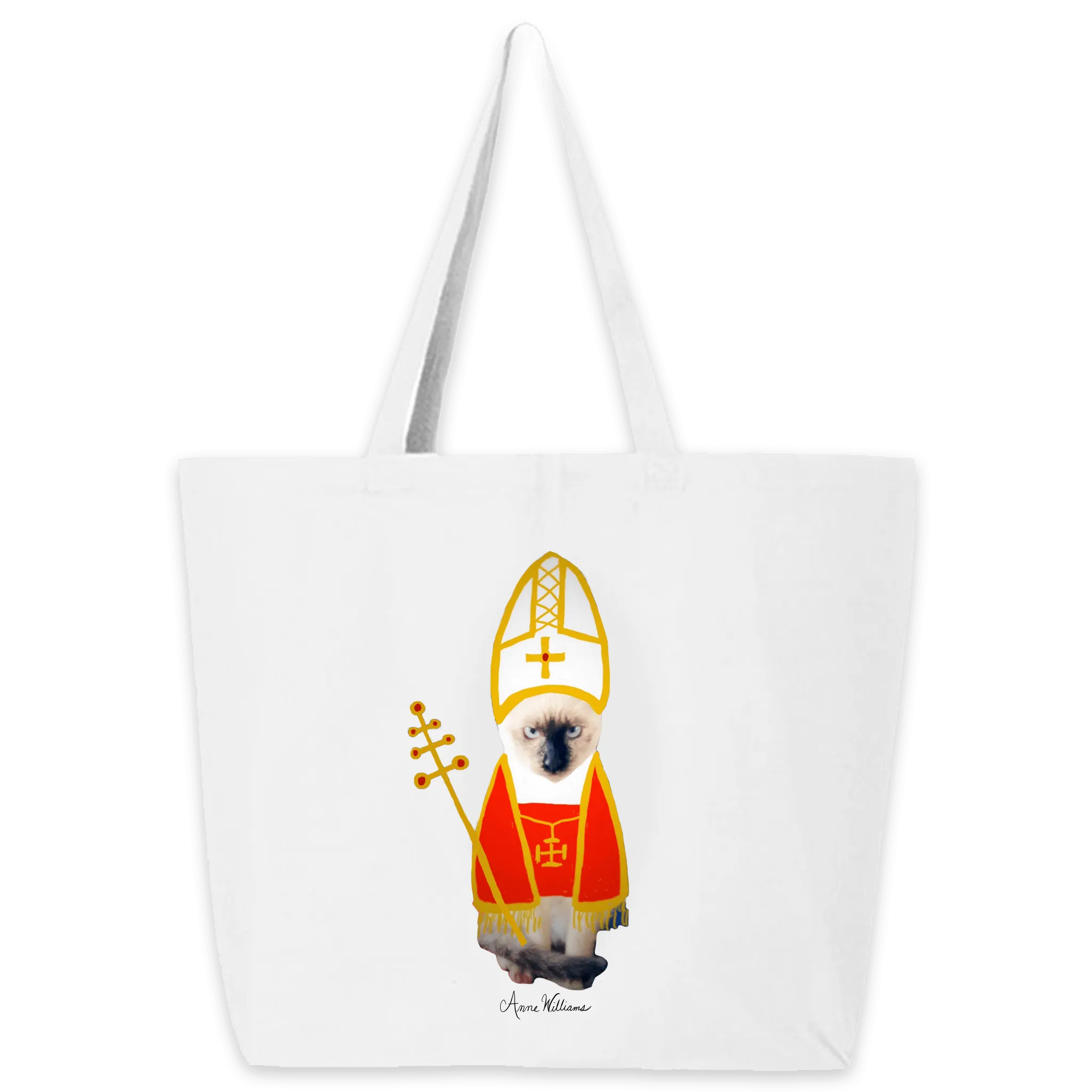 Anne Williams Art- Pope Cat Tote