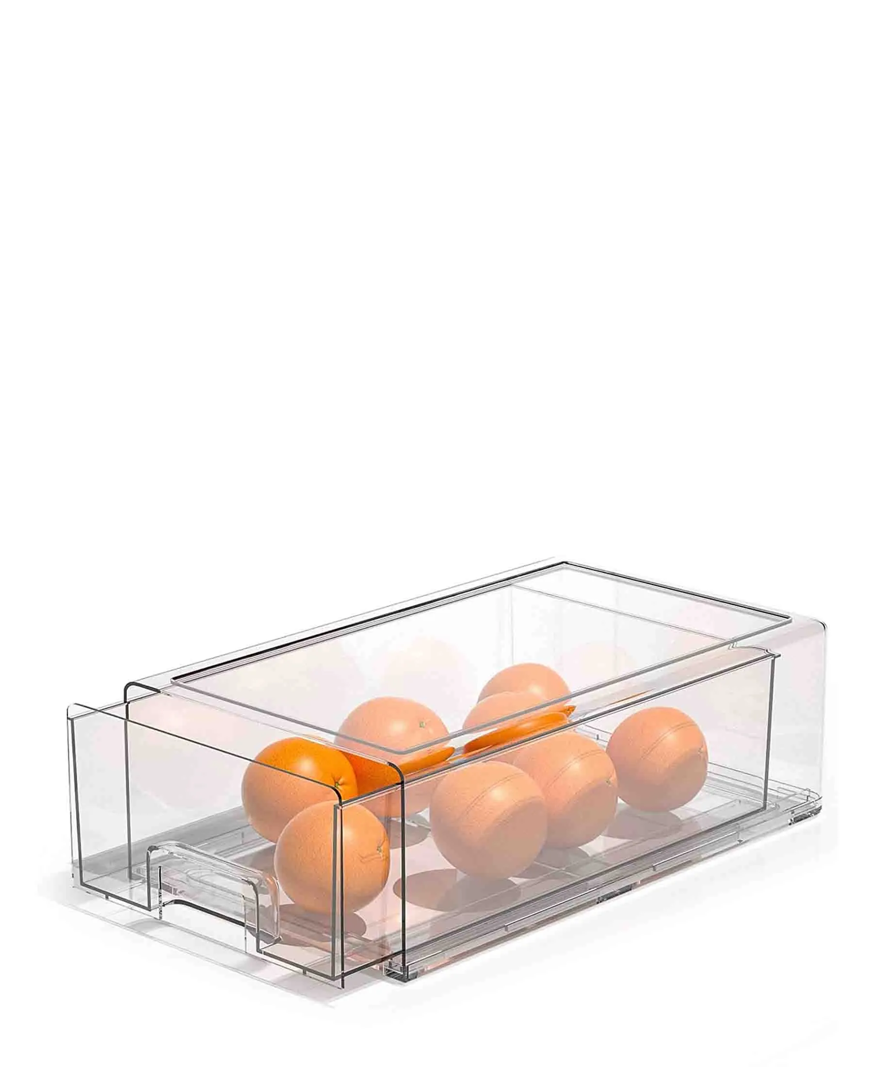 Aqua Stackable Fridge Storage Box 34cm - Clear