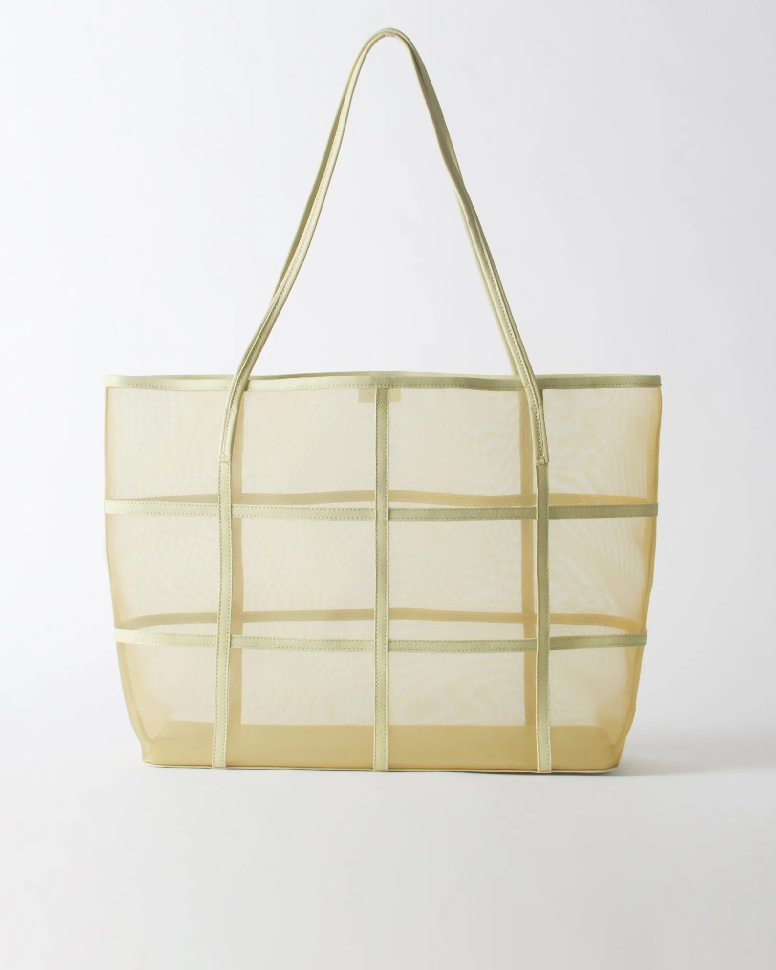 Ariah Tote Mesh   Leather Apple