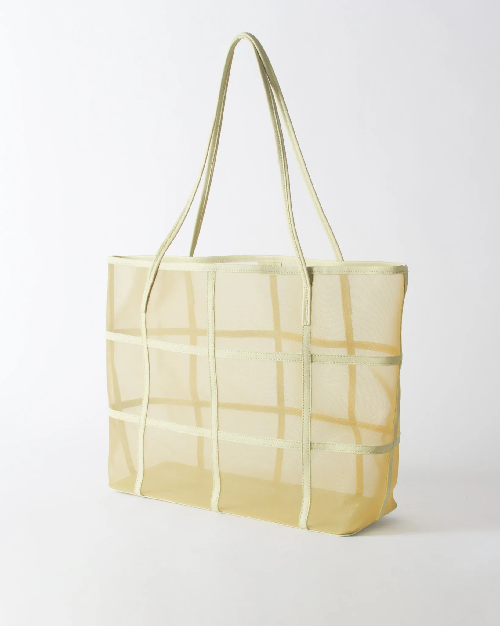 Ariah Tote Mesh   Leather Apple