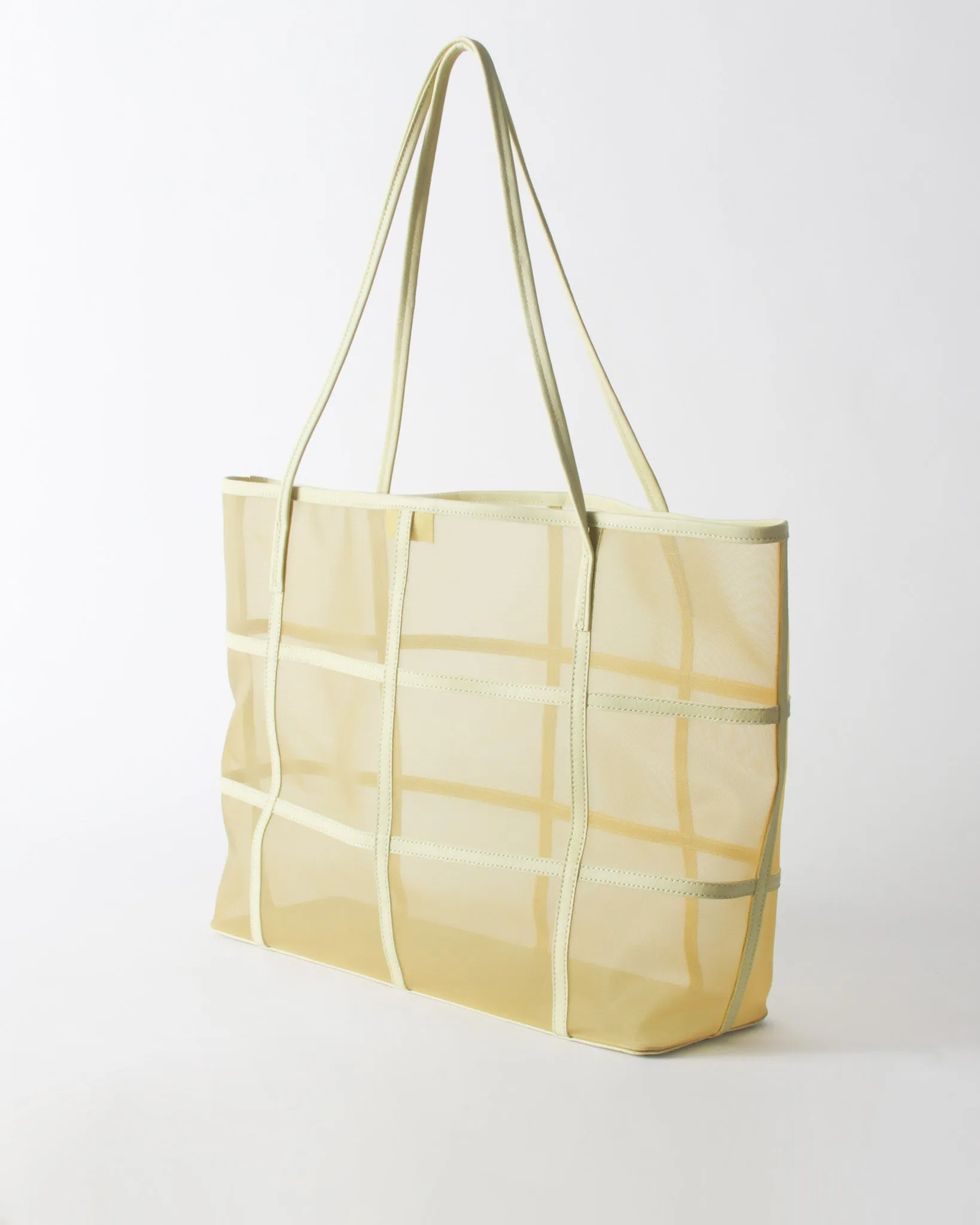 Ariah Tote Mesh   Leather Apple