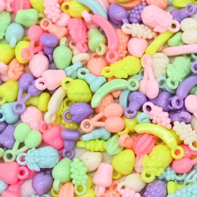 Assorted Mix Fruit Plastic Beads | Size : 12mm