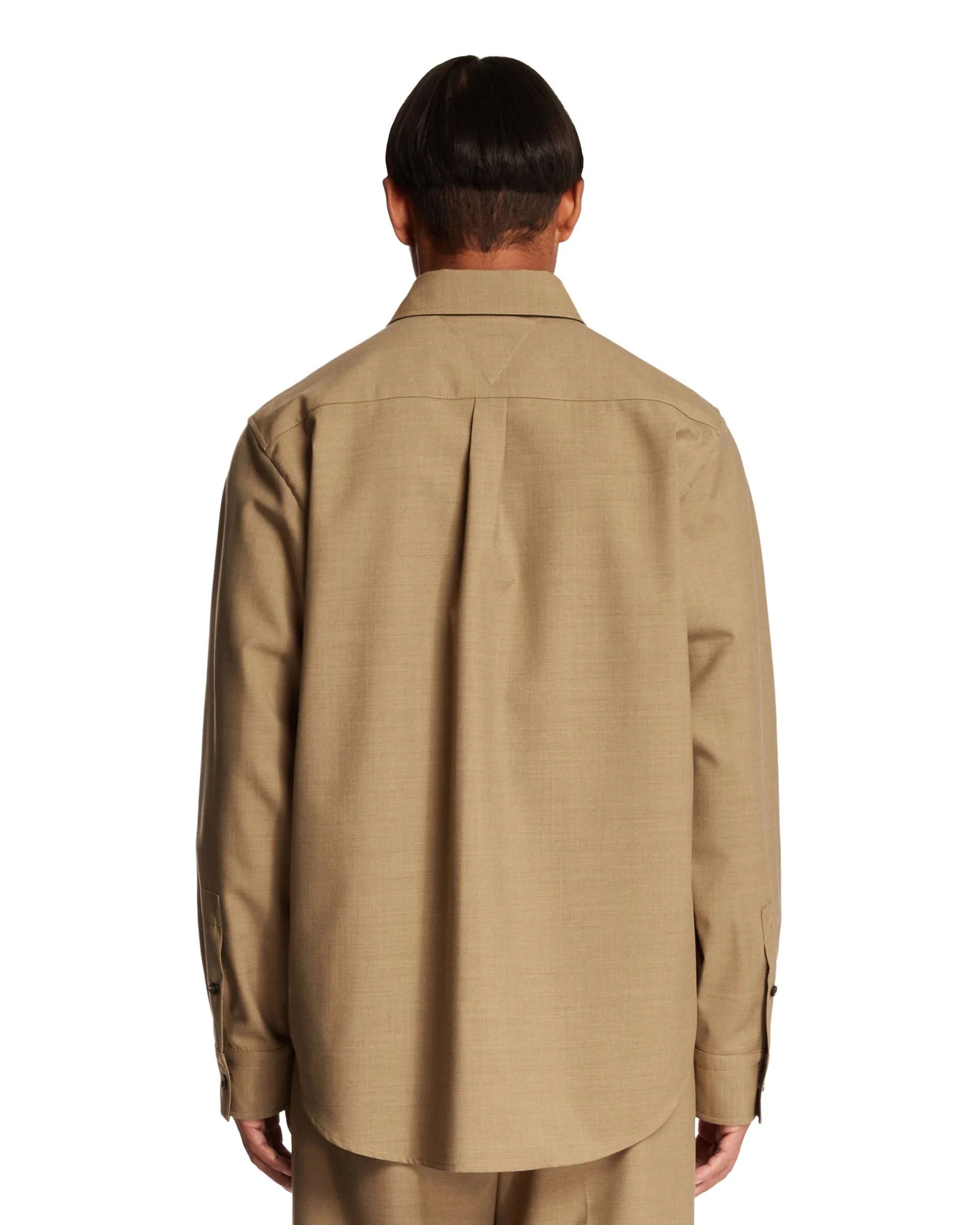 Beige Wool Shirt