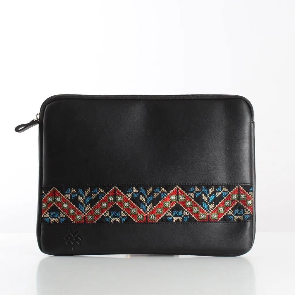 Black Etamine Laptop Sleeve