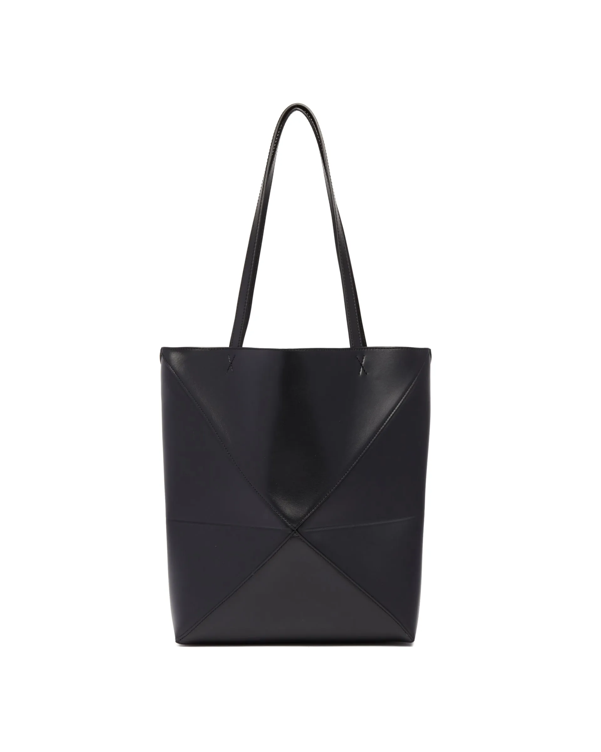 Black Medium Puzzle Fold Tote