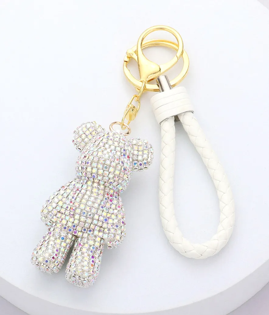 Bling Teddy Bear Keychain (2 Colors)