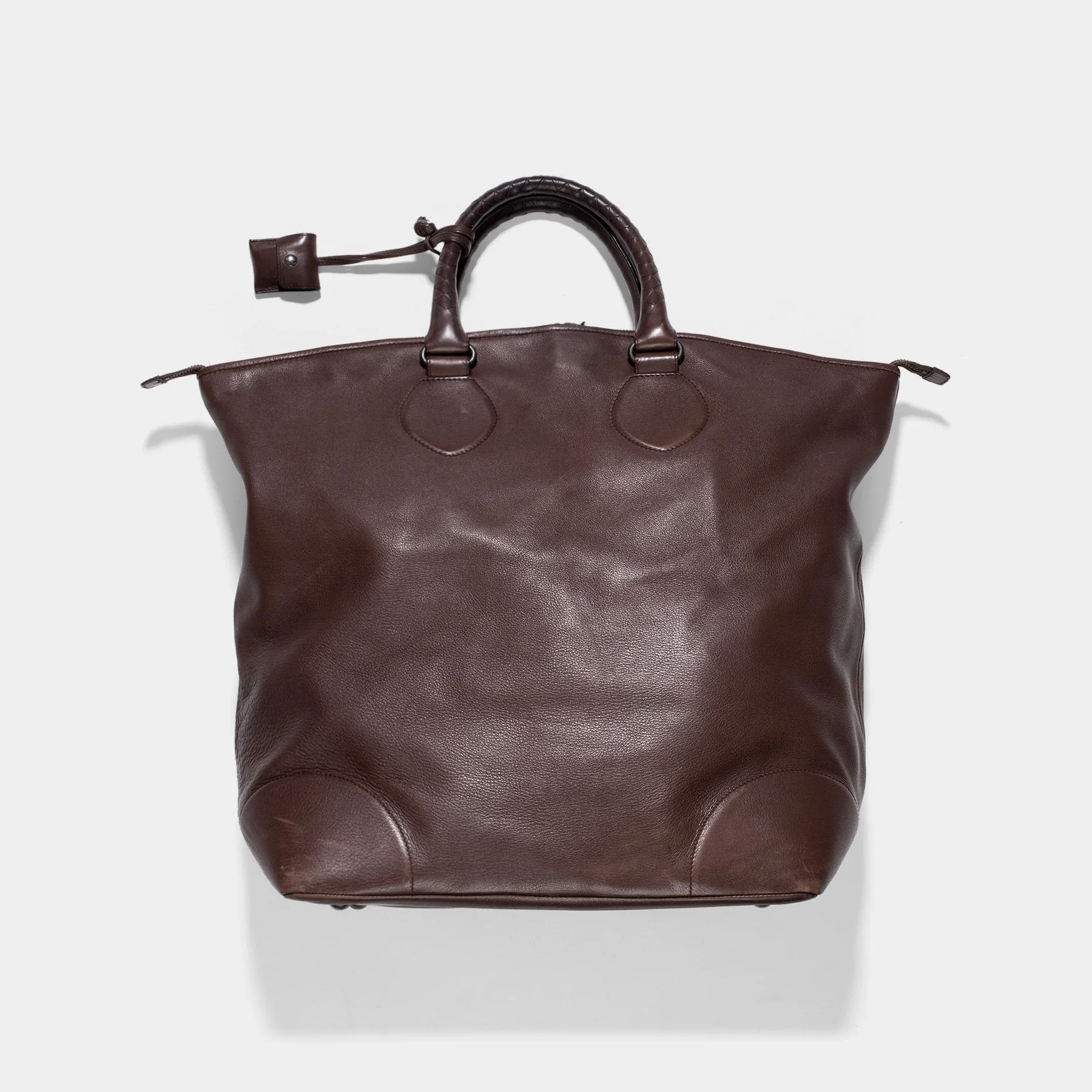 Bottega Veneta Brown Intrecciato Weekender