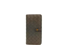 BOTTEGA VENETA CONTINENTAL WALLET (P013197467) LARGE CONCRETE GREY LEATHER GOLD HARDWARE, WITH DUST COVER & BOX