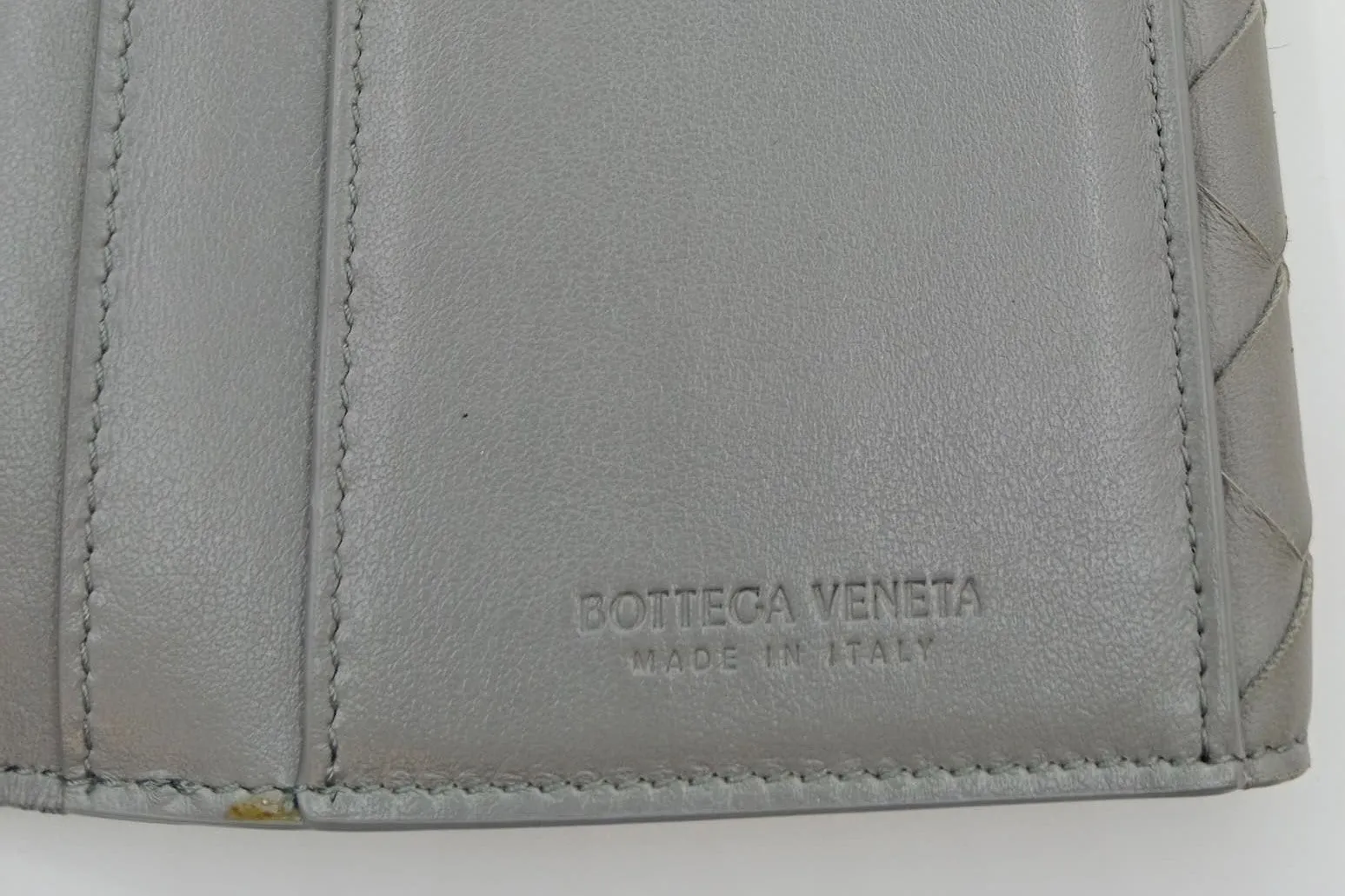 BOTTEGA VENETA CONTINENTAL WALLET (P013197467) LARGE CONCRETE GREY LEATHER GOLD HARDWARE, WITH DUST COVER & BOX