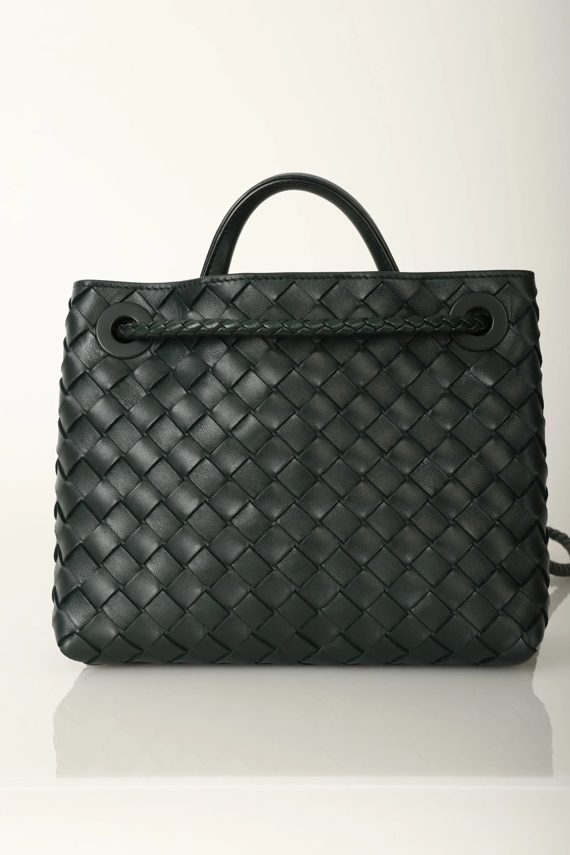 Bottega Veneta Emerald Intrecciato Small Andiamo