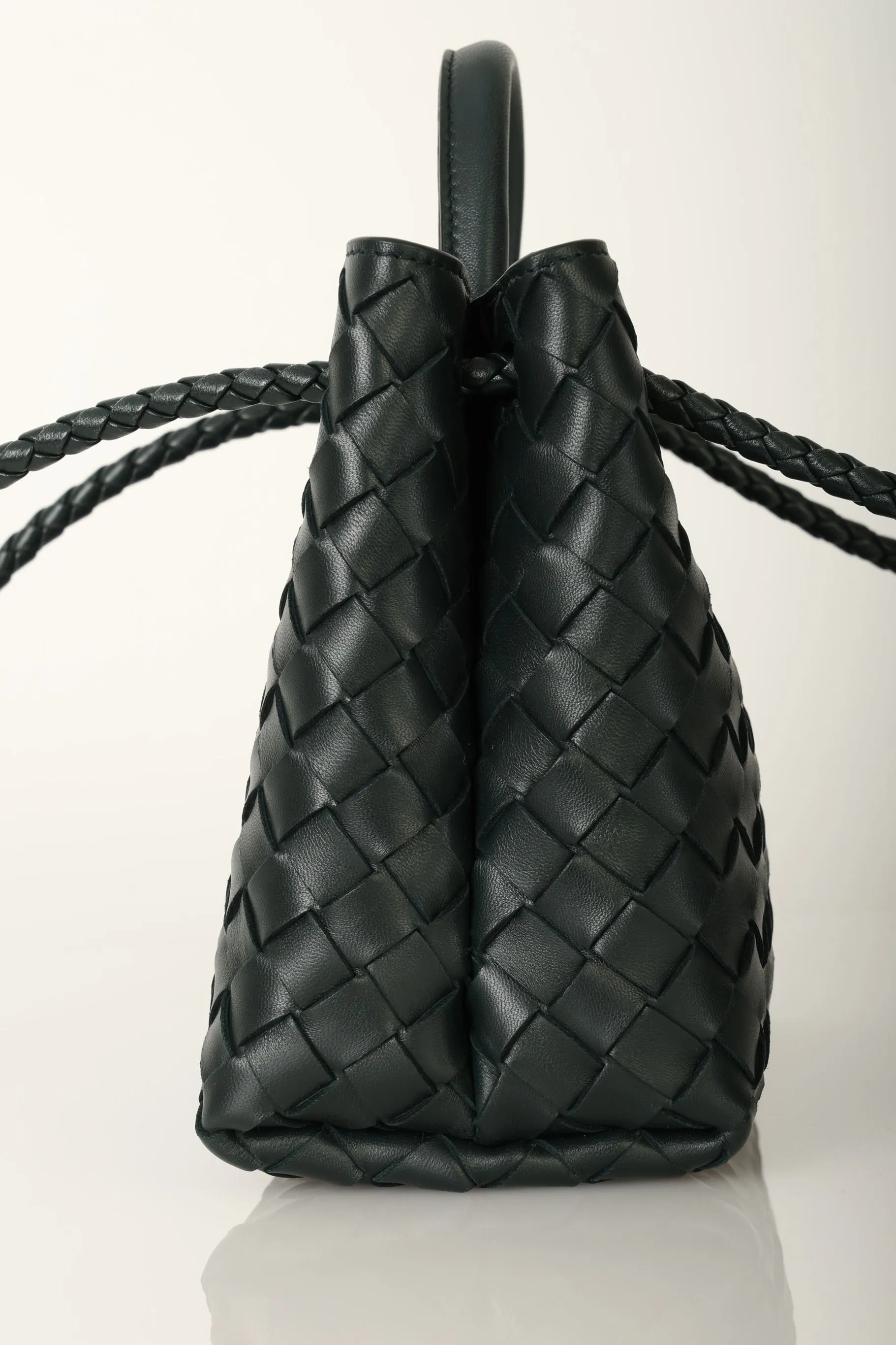 Bottega Veneta Emerald Intrecciato Small Andiamo