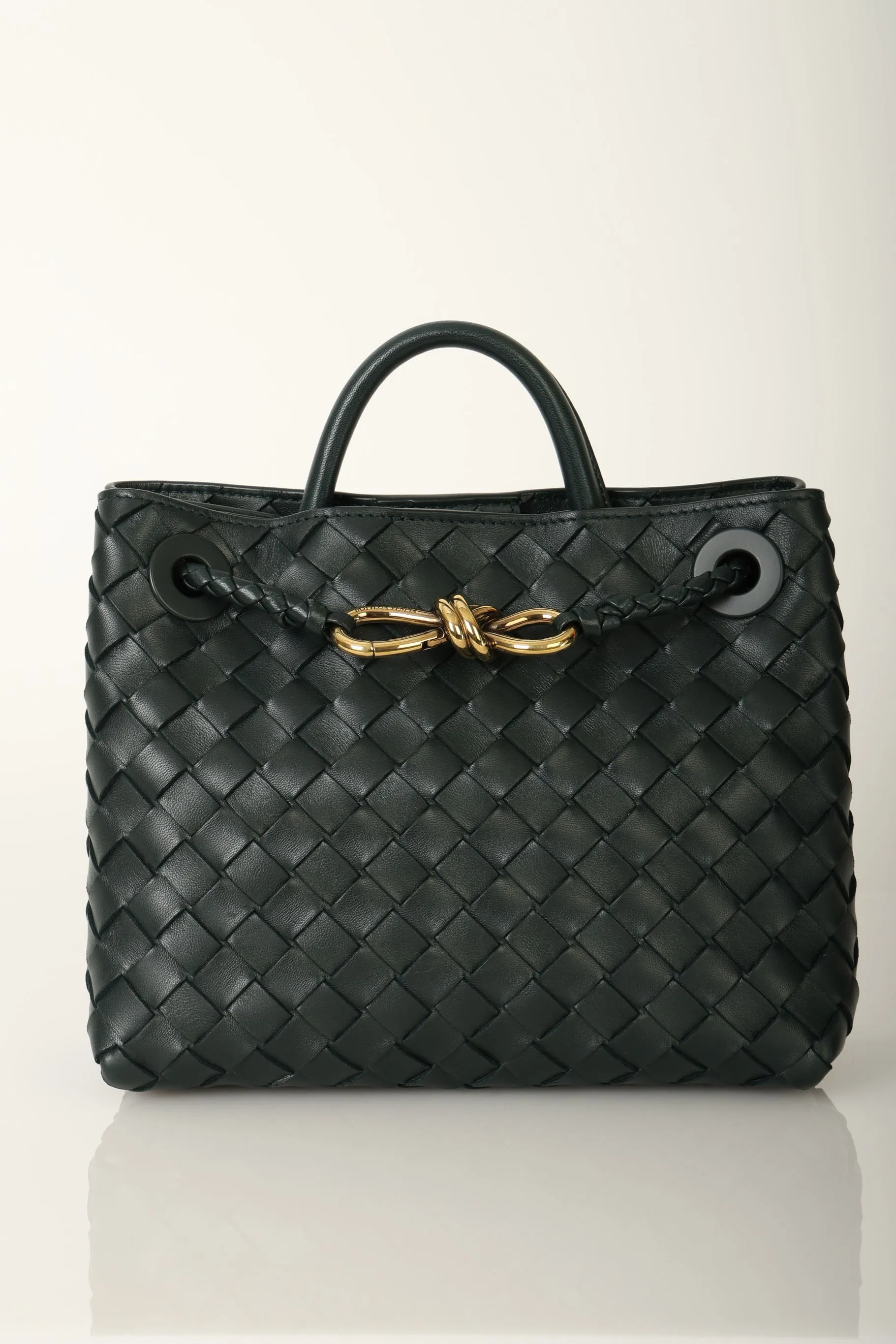 Bottega Veneta Emerald Intrecciato Small Andiamo