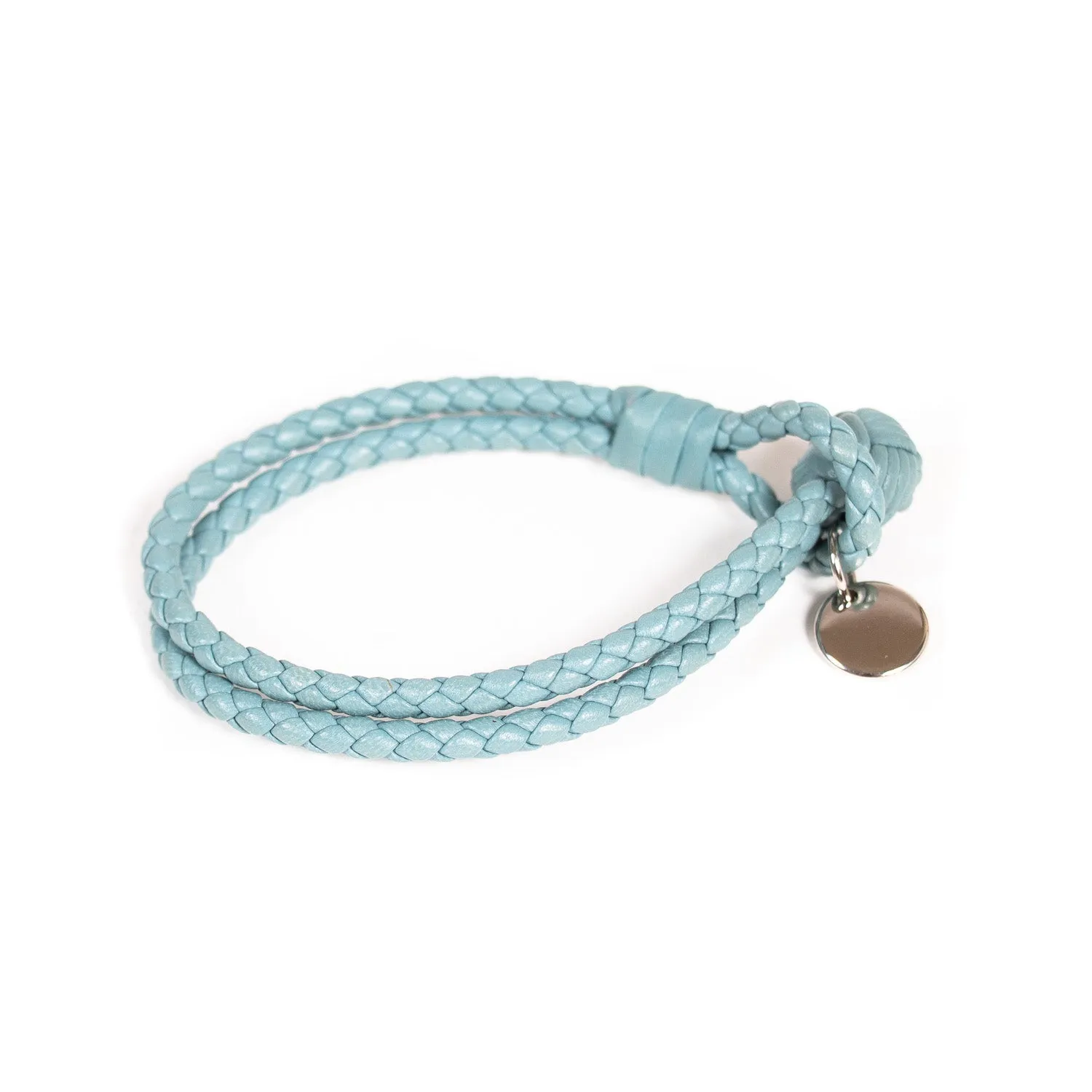 Bottega Veneta Intrecciato Double Row Knot Bracelet