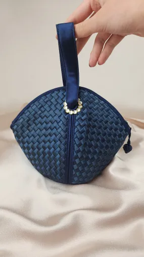 Bottega Veneta Intrecciato Satin Hand Bag - 895