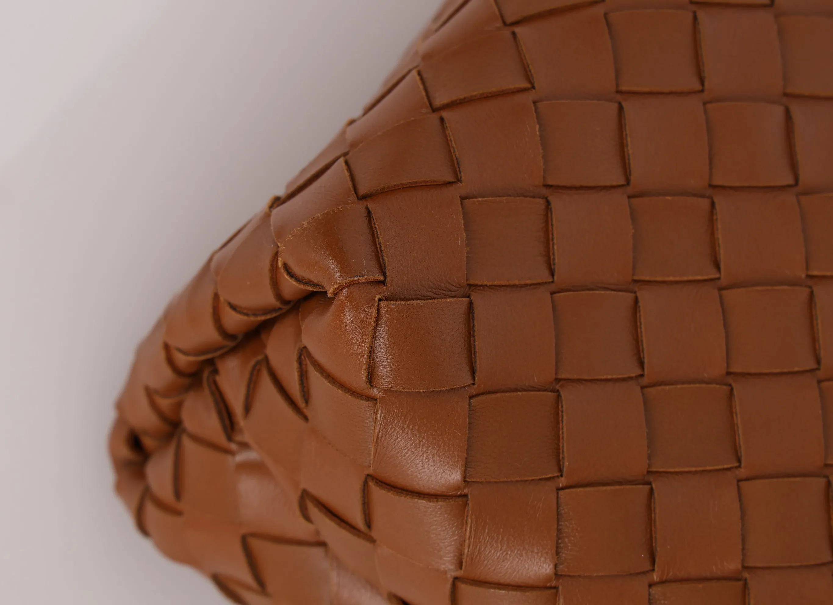 Bottega Veneta Intrecciato Small Andiamo Bag in Cognac