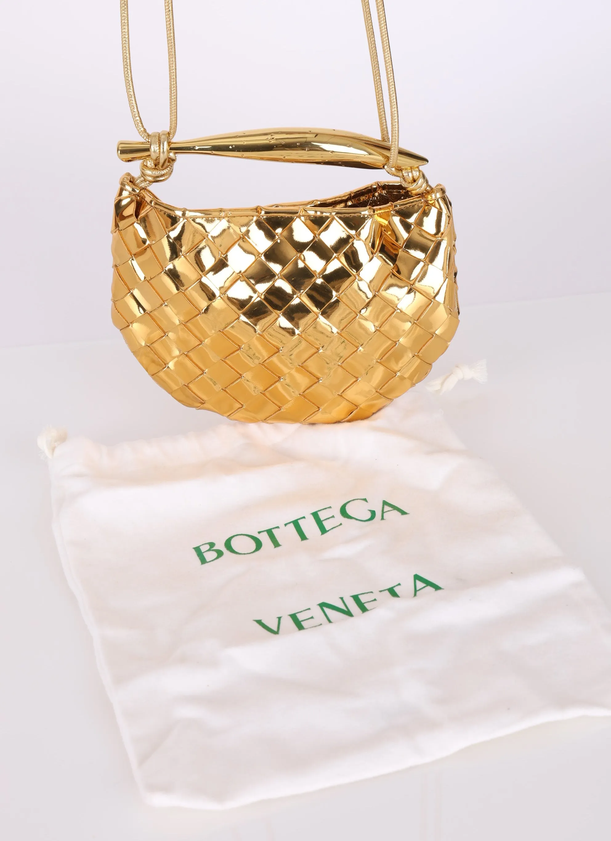 Bottega Veneta Mini Metallic Sardine