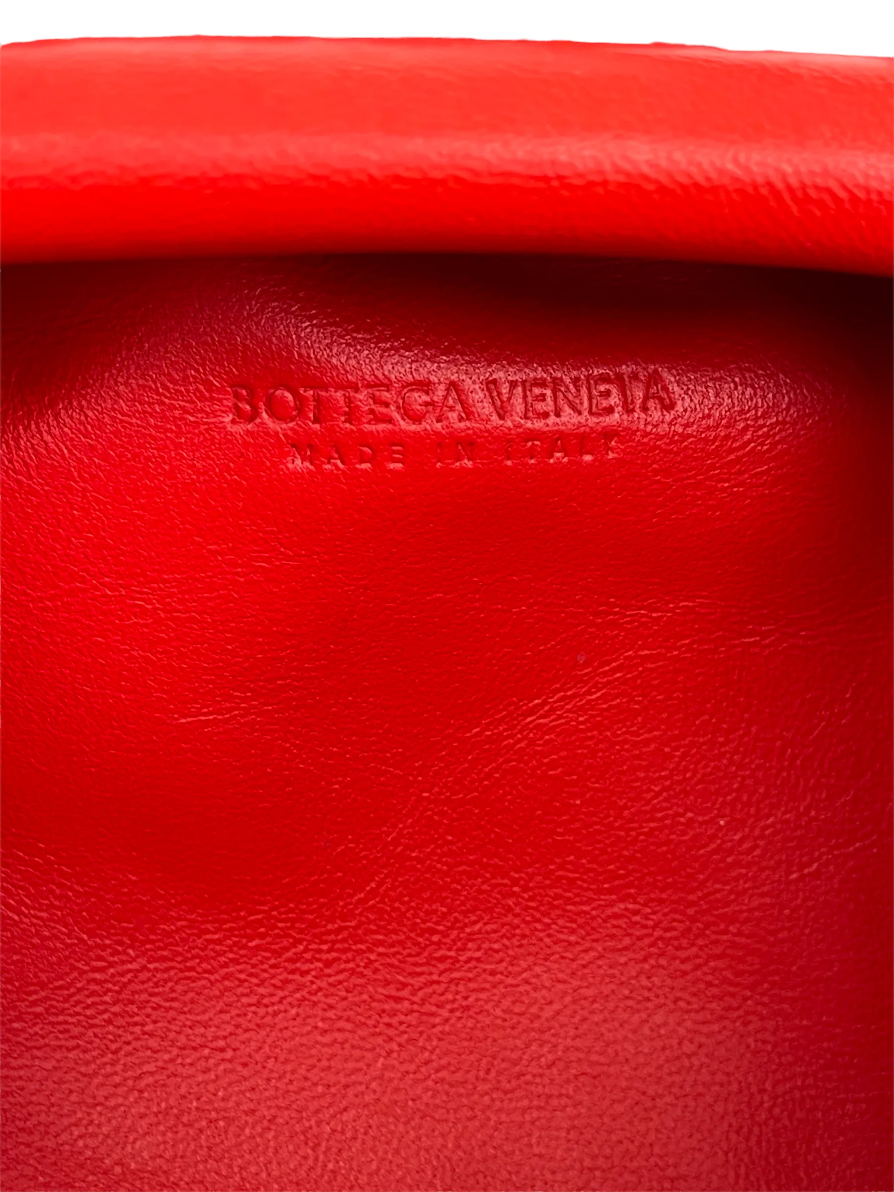 Bottega Veneta Small Red Woven Leather Crossbody