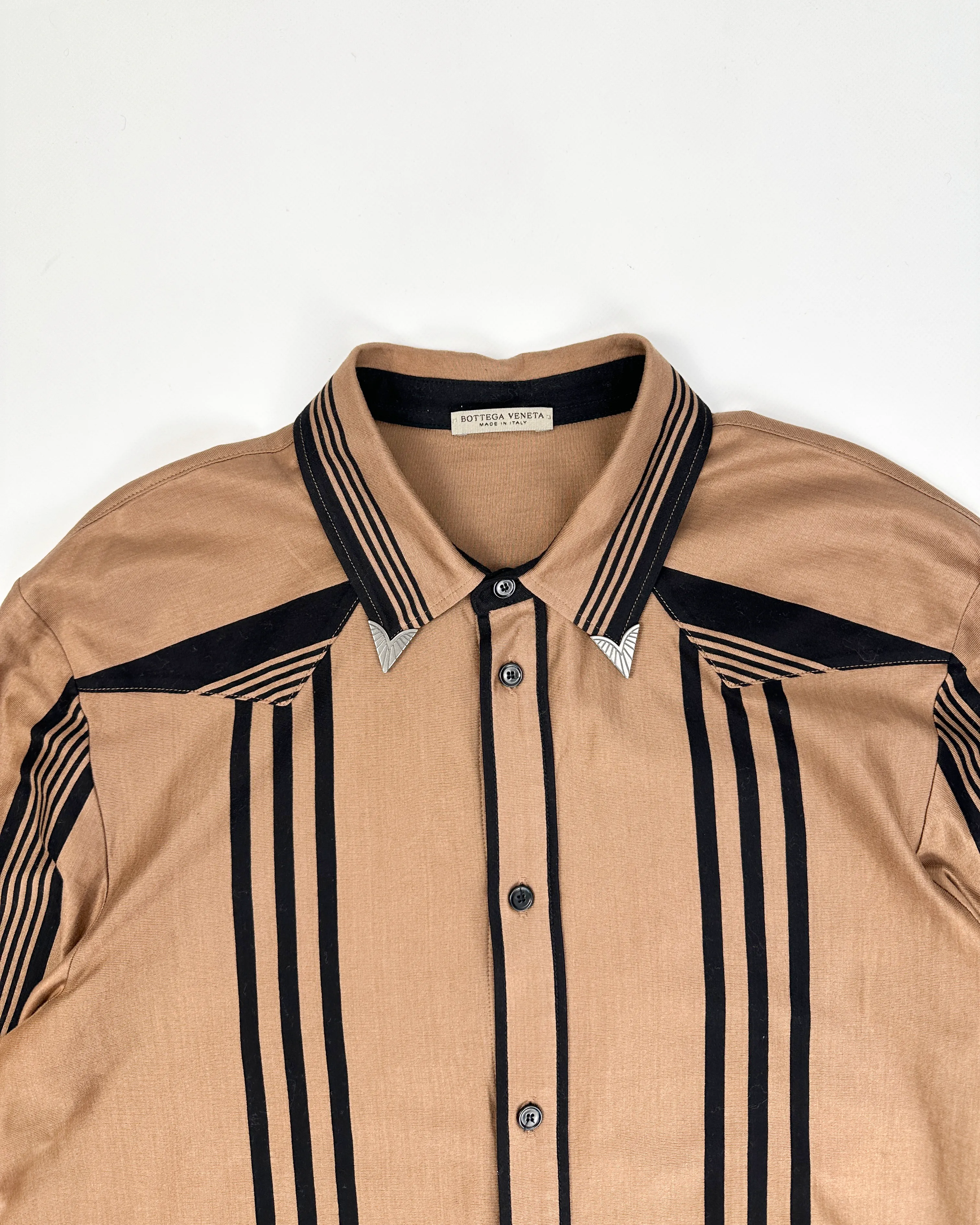 Bottega Veneta Striped Cowboy Shirt S/S 2018