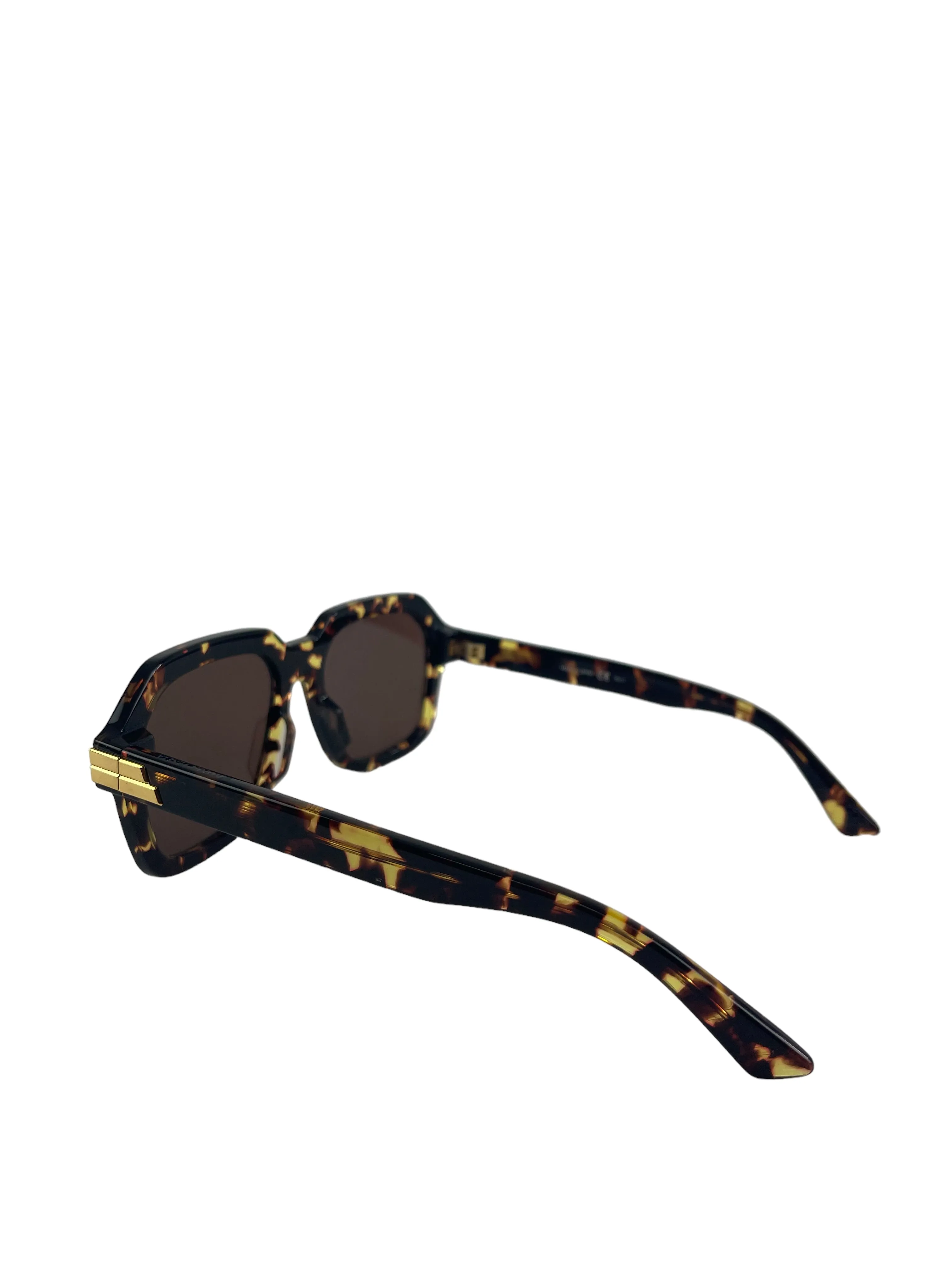 Bottega Veneta Tortoise Aviator Sunglasses