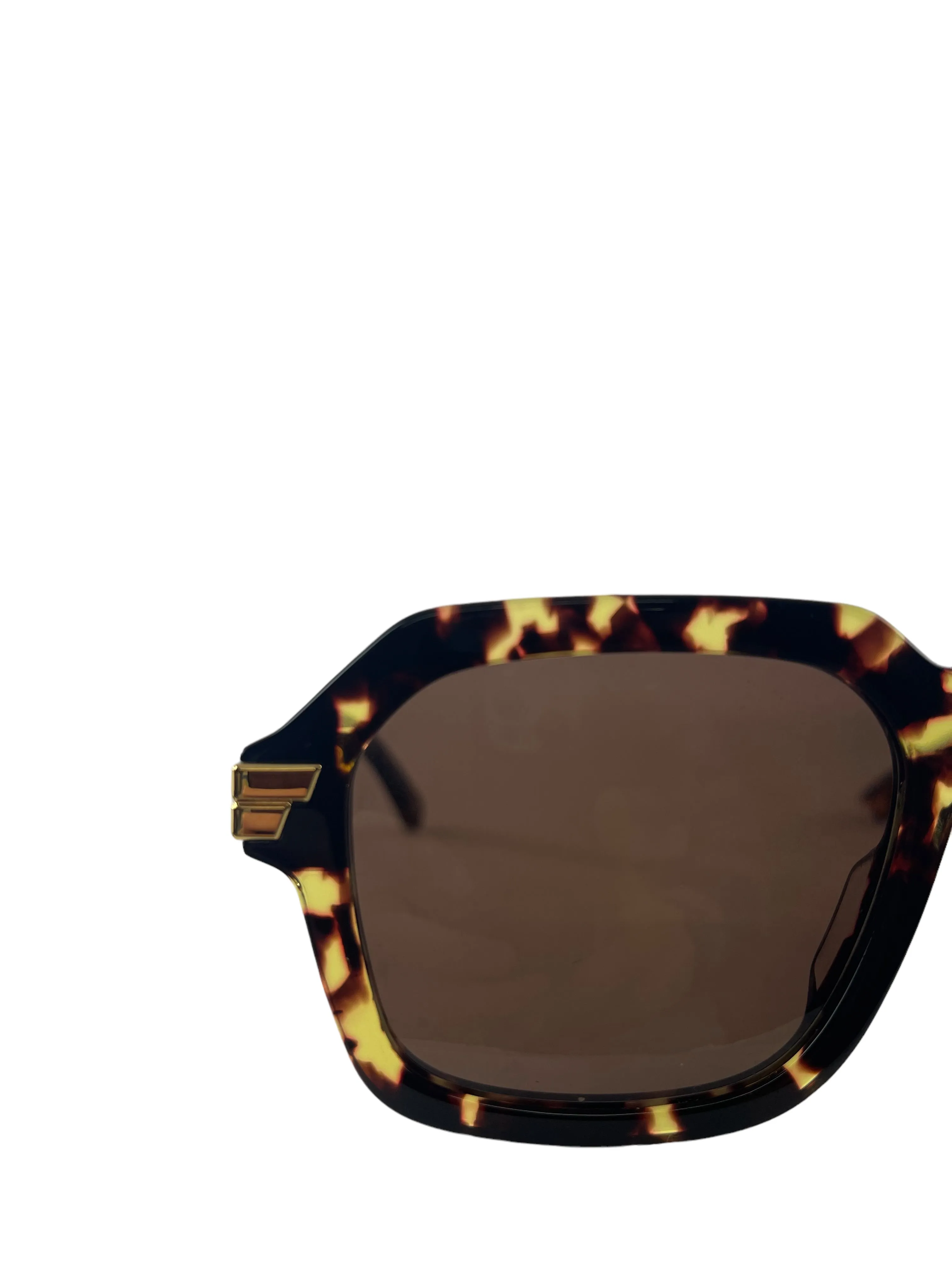 Bottega Veneta Tortoise Aviator Sunglasses