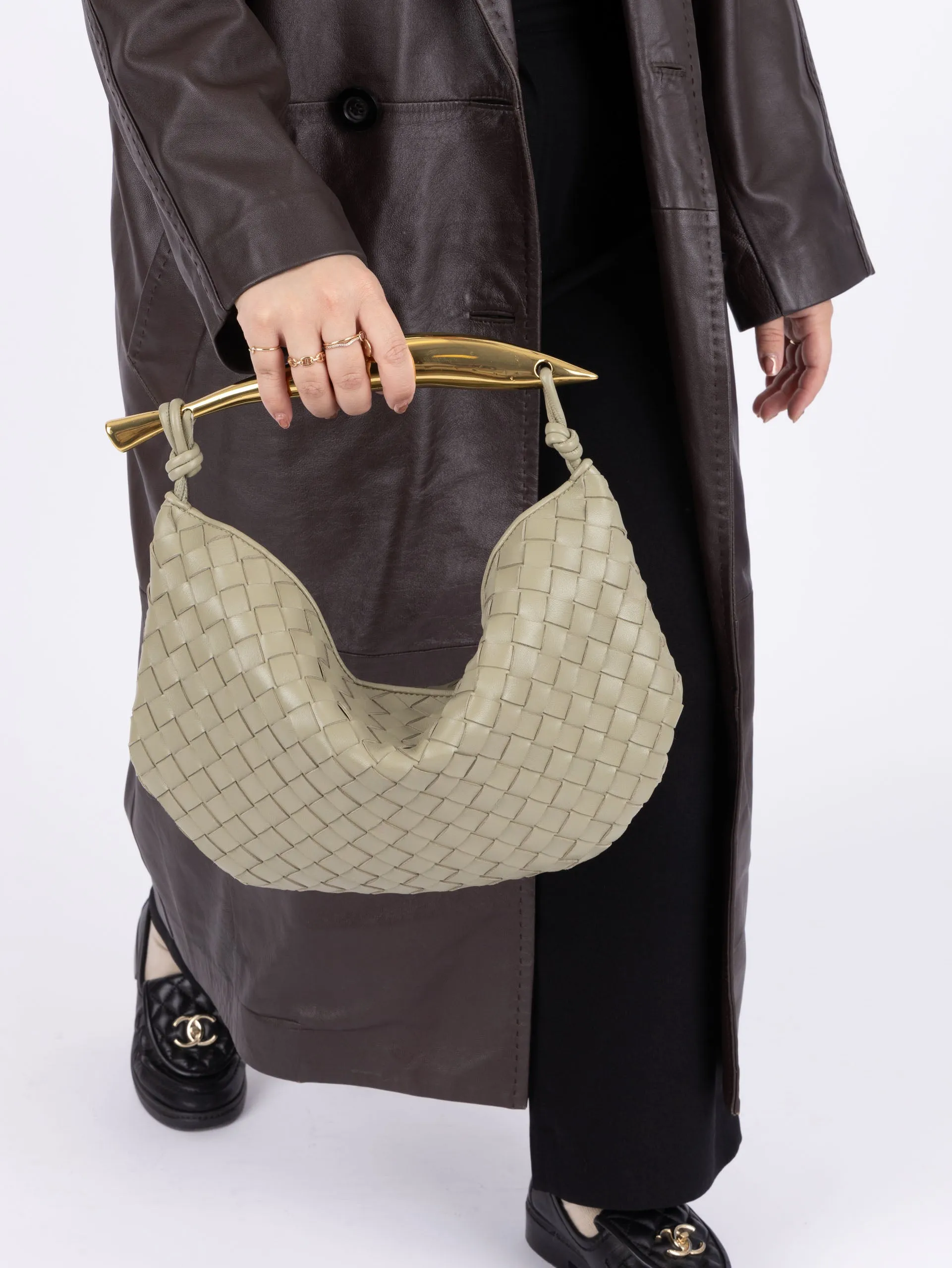 Bottega Veneta Travertine Classic Sardine