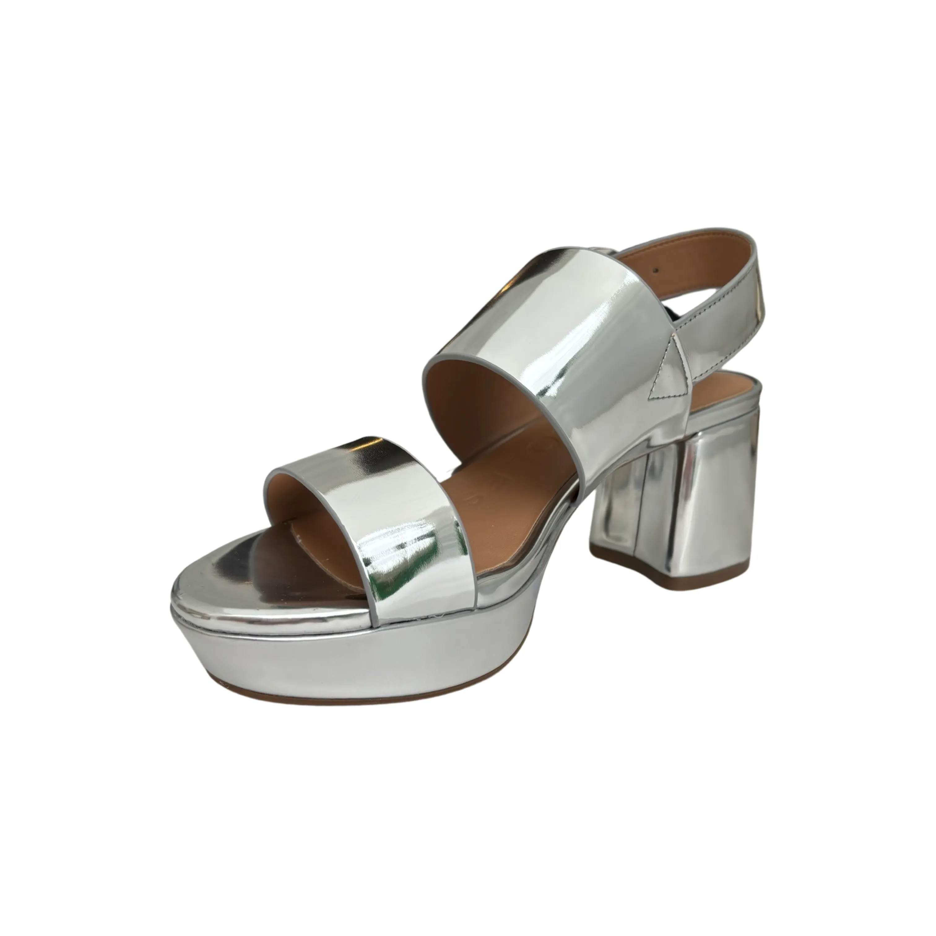 Camera Silver Metallic Sandal