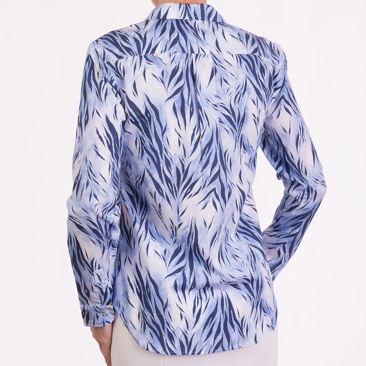 Carolyn Shirt in Wispy Tiger Blue