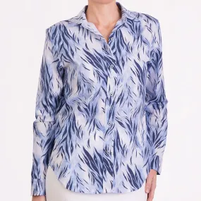 Carolyn Shirt in Wispy Tiger Blue