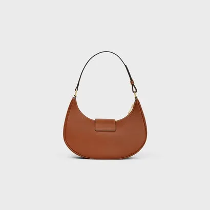 Celine Ava Triomphe Bag Suede and Calfskin Tan