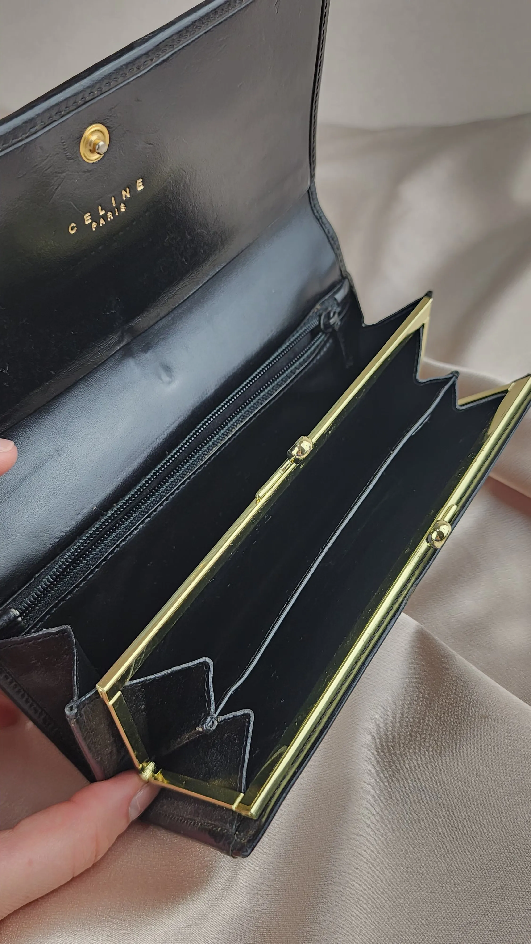 Celine Black Macadam Long Wallet - 913