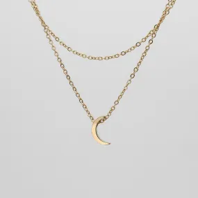 Celine Layered Moon Necklace