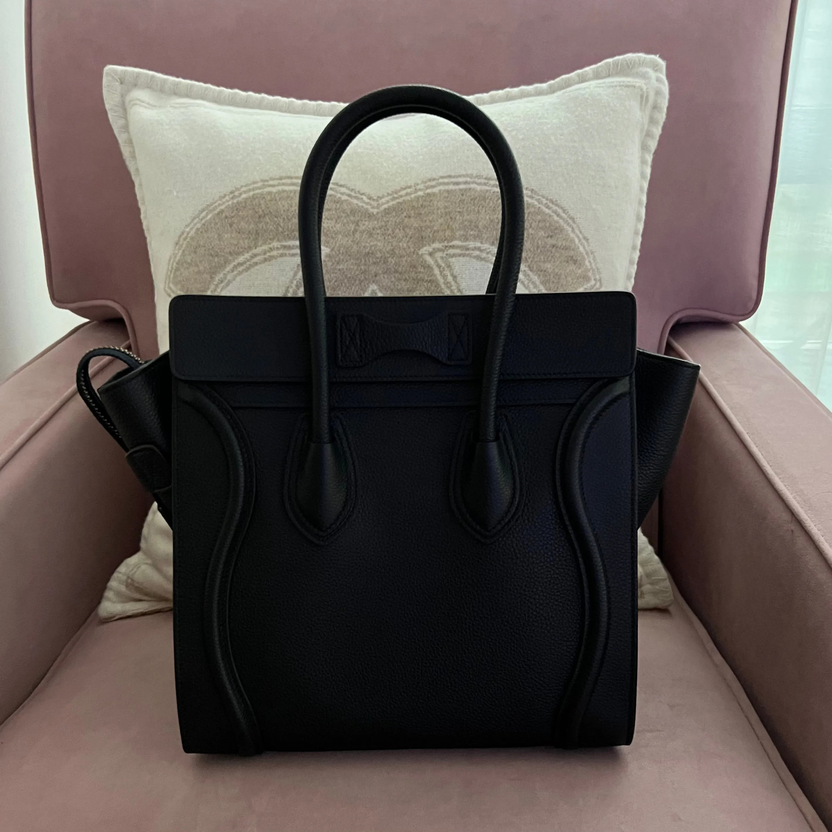 Chic Celine Luggage Tote Bag - Luxury Travel Essential with Signature Style